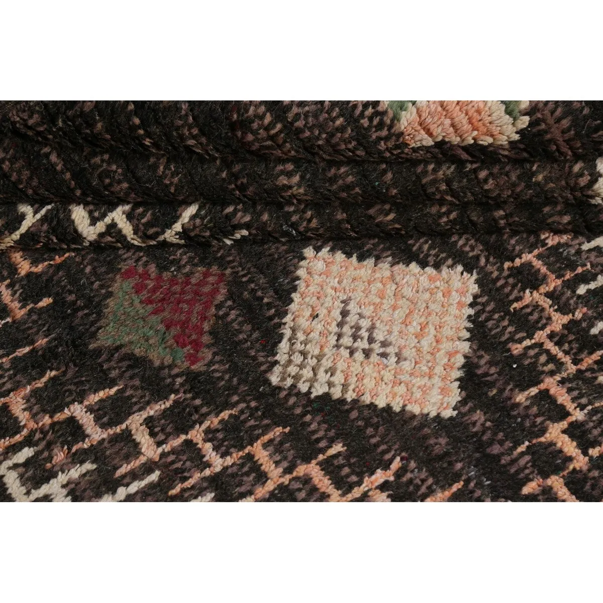 Geometric Tribal Oriental Moroccan Wool Area Rug Hand-knotted Carpet - 9'3 x 12'6