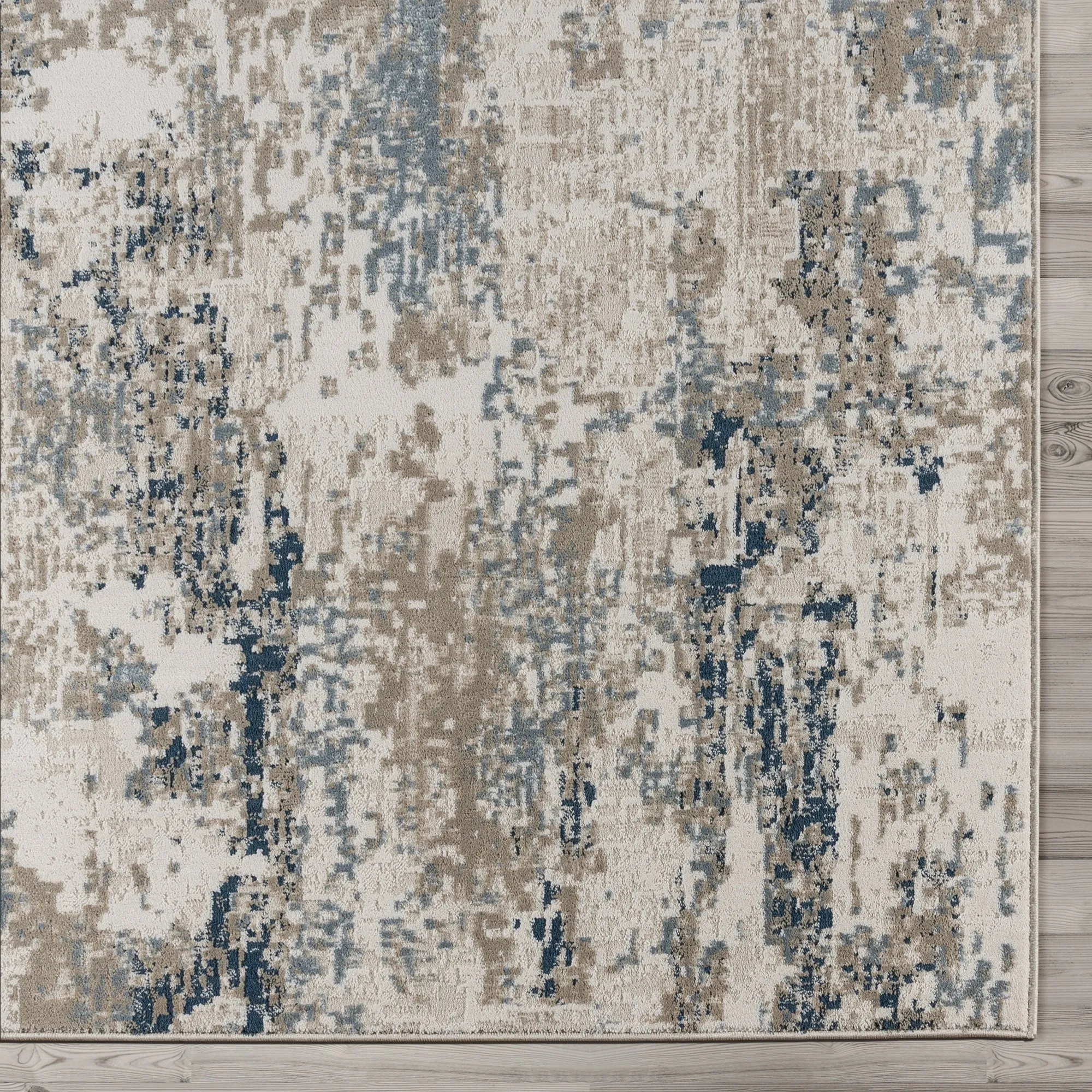 Gertmenian Ethan Tiges Modern Abstract Beige/Grey Area Rug