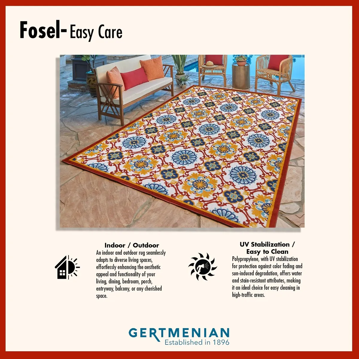 Gertmenian Fosel Muxia Navy Grey Modern Stripe High-Low Indoor/ Outdoor Area Rug