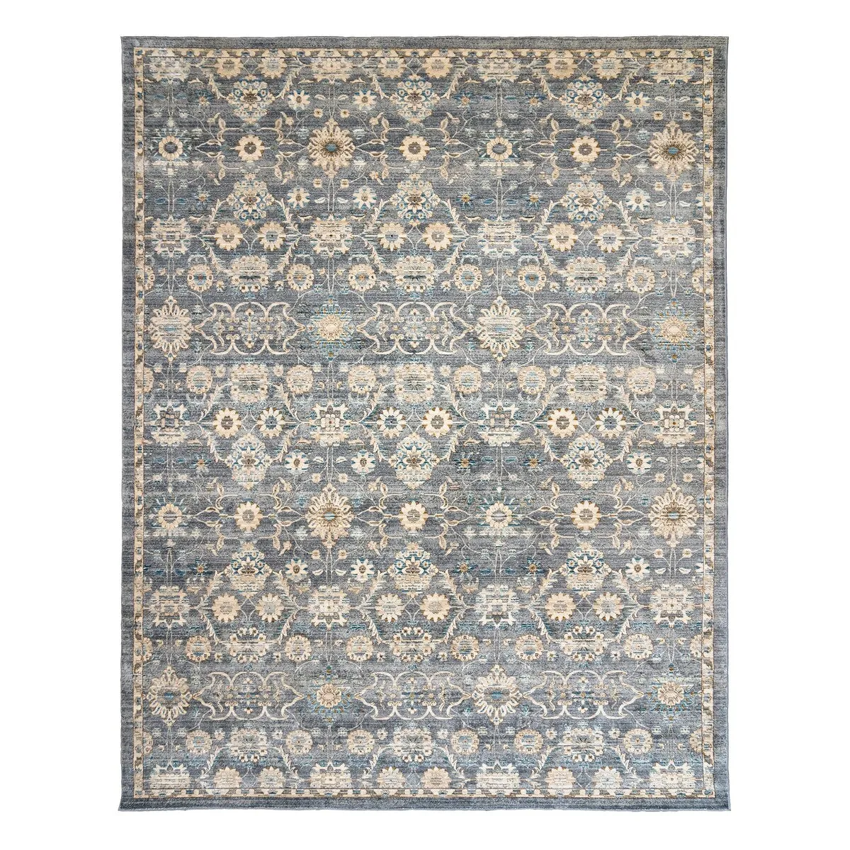 Gertmenian Hurston Dromore Grey Traditional Indoor Area Rug