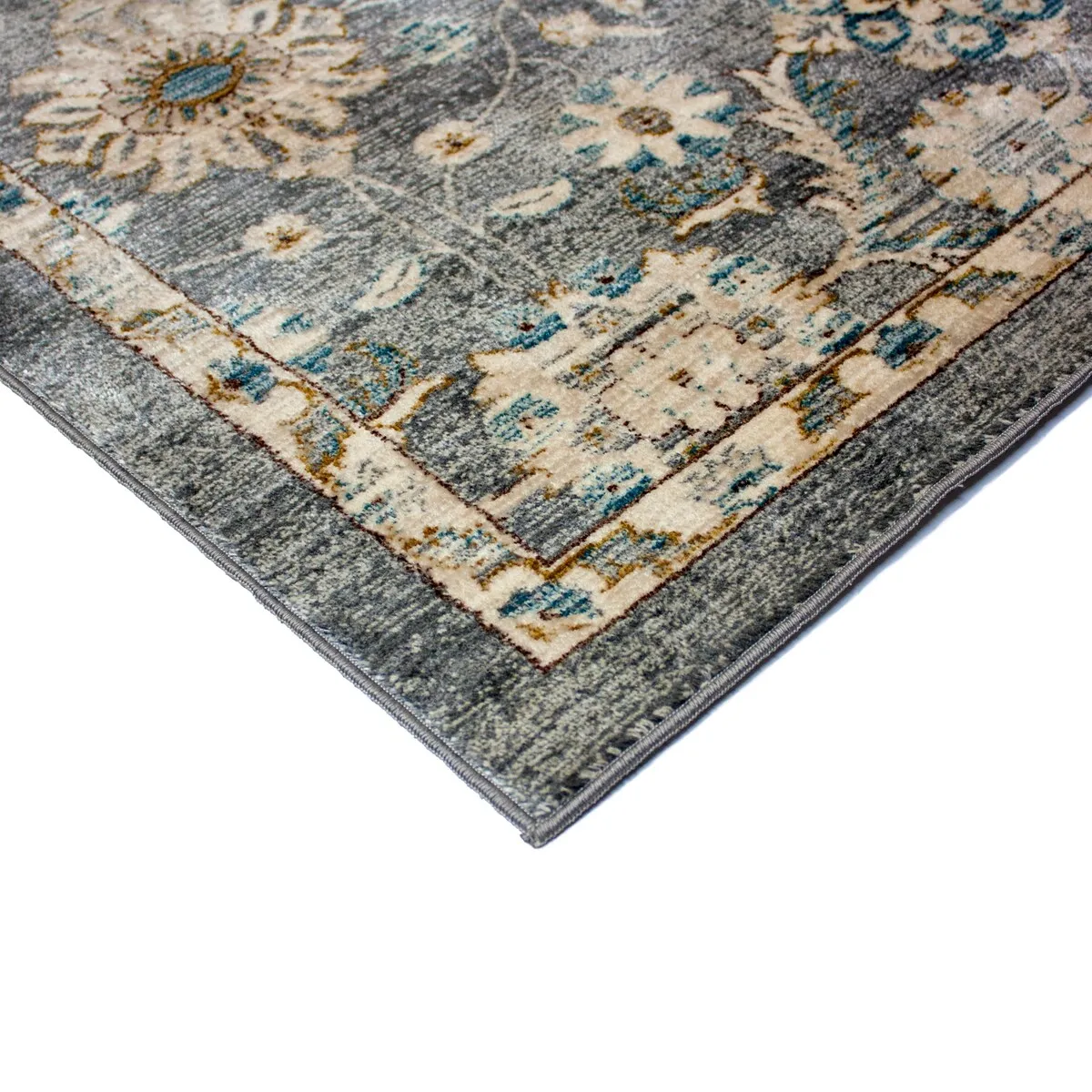 Gertmenian Hurston Dromore Grey Traditional Indoor Area Rug