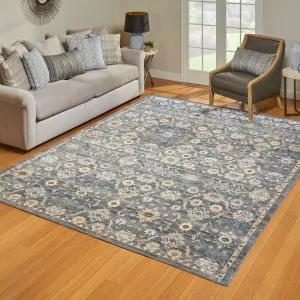 Gertmenian Hurston Dromore Grey Traditional Indoor Area Rug
