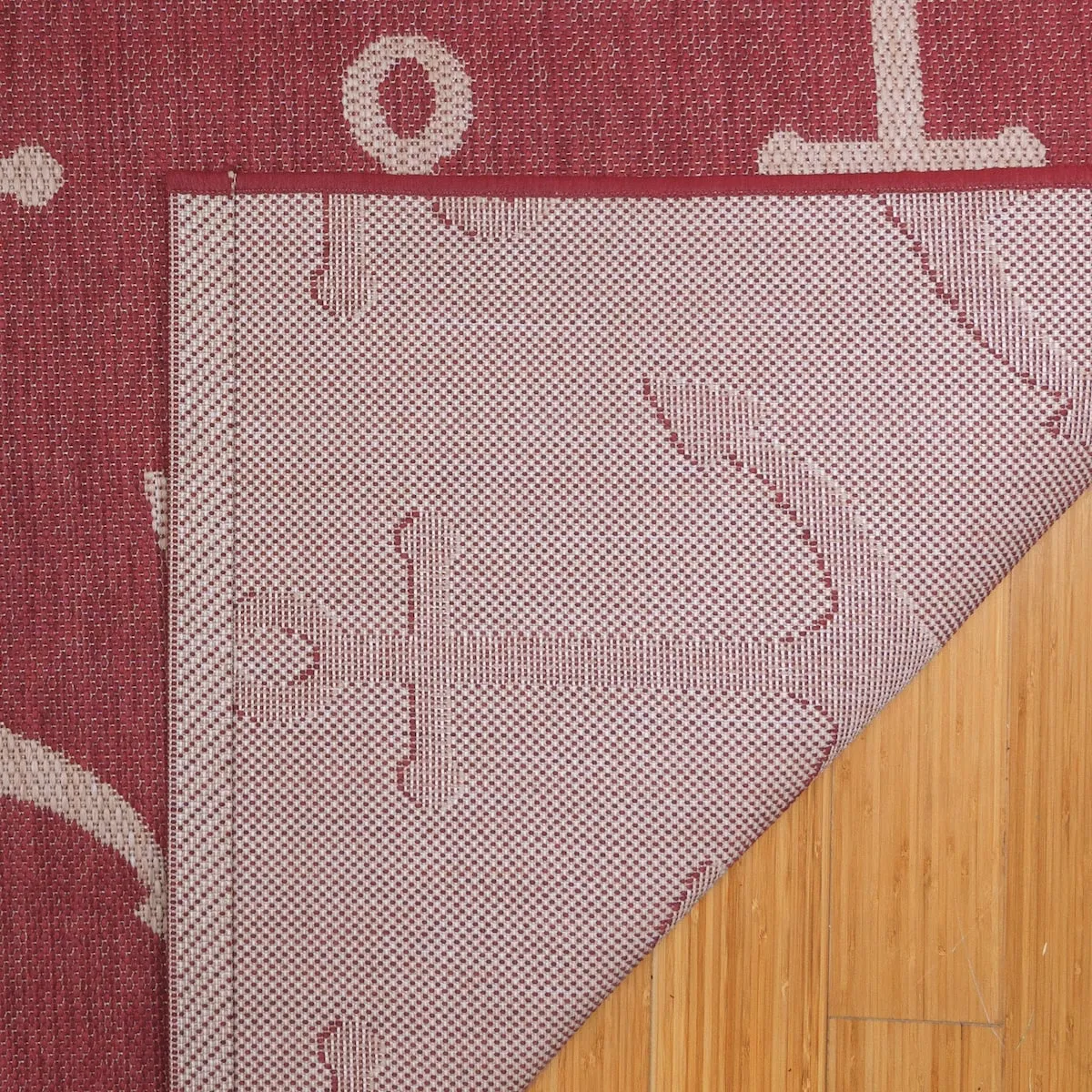 Gertmenian Paseo Maritime Red Nautical Anchor Indoor/ Outdoor Area Rug