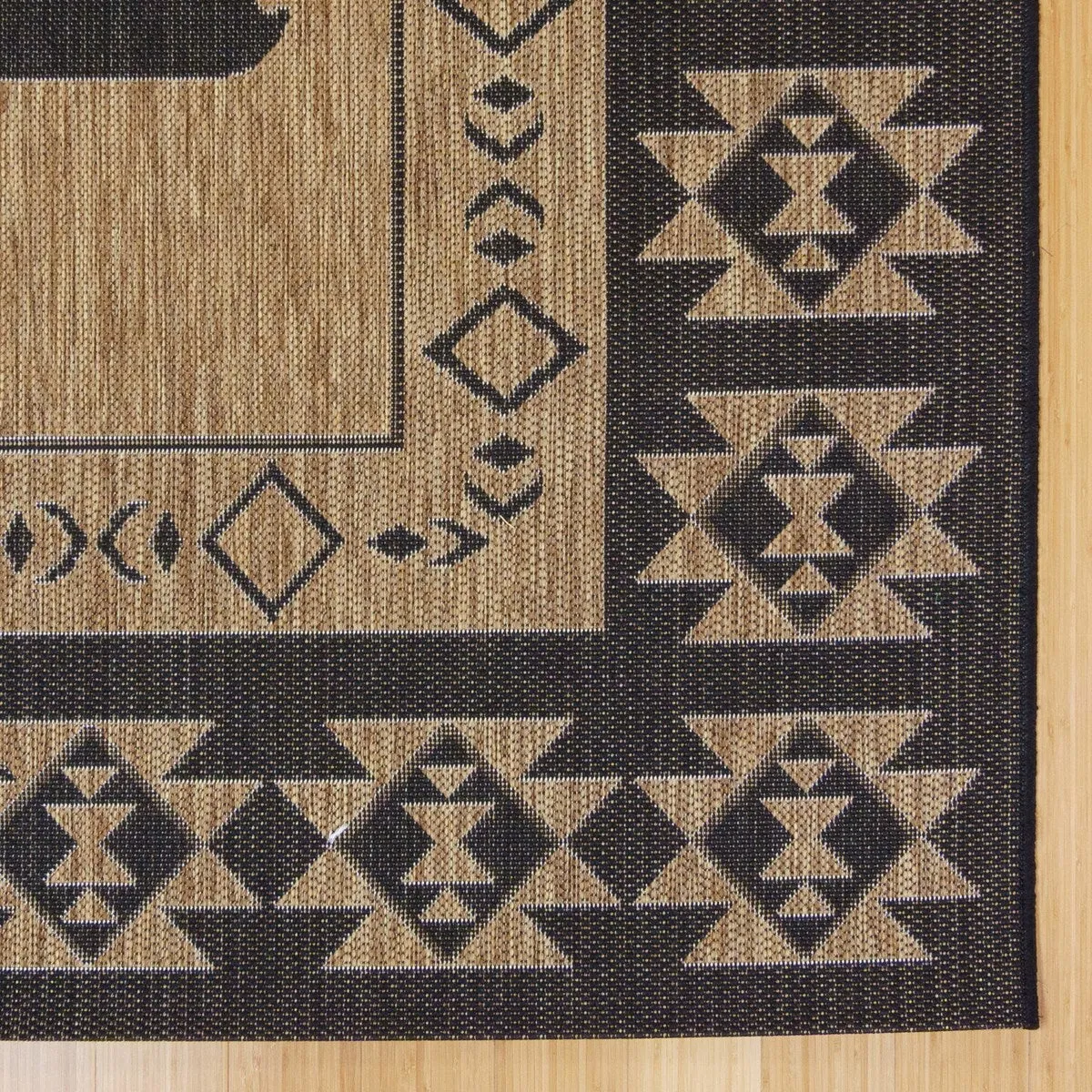 Gertmenian Paseo Yoder Chestnut Brown Rustic Tribal Moose Indoor/ Outdoor Area Rug