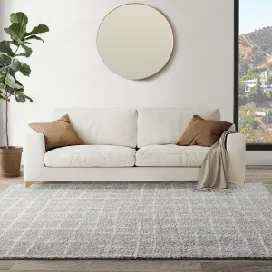 Gertmenian Thayer Benson Modern Abstract Grey Shag Area Rug