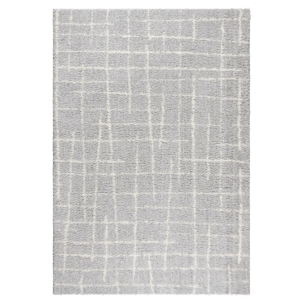 Gertmenian Thayer Benson Modern Abstract Grey Shag Area Rug