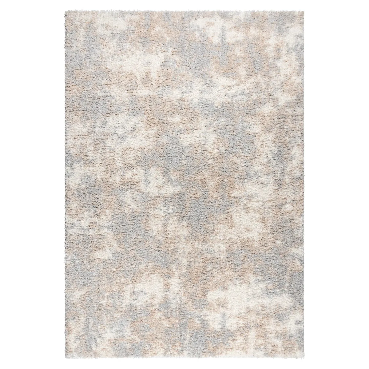 Gertmenian Thayer Garda Modern Abstract Ivory/Beige Shag Area Rug