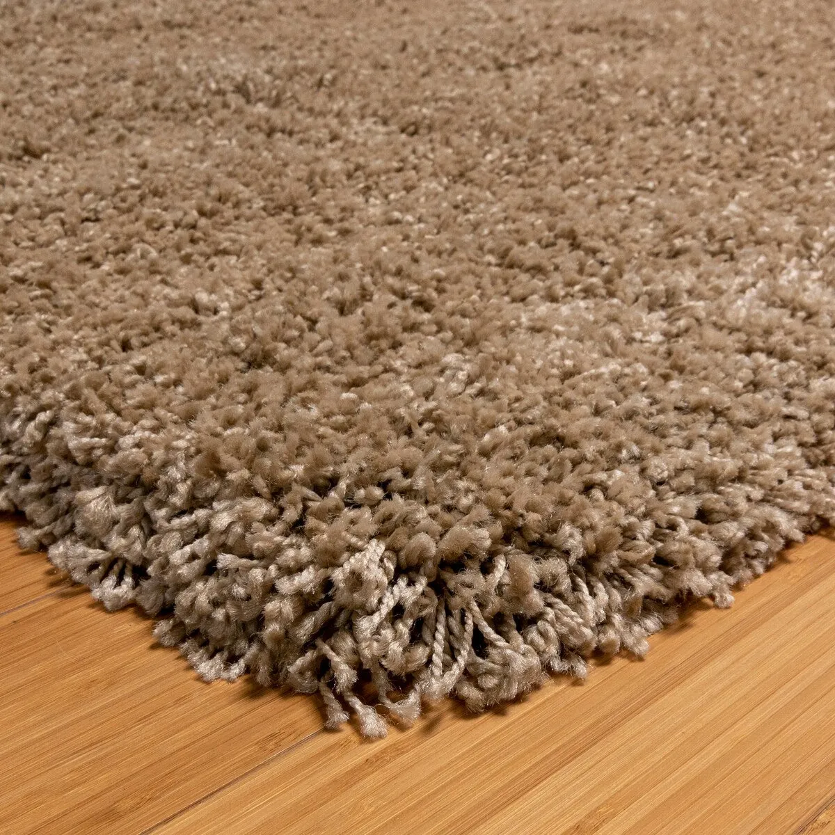 Gertmenian Ultimate Shag Modern Solid Color Oatmeal Beige Plush Shag Area Rug