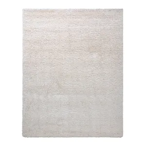 Gertmenian Ultimate Shag Solid Ivory Plush Shag Area Rug