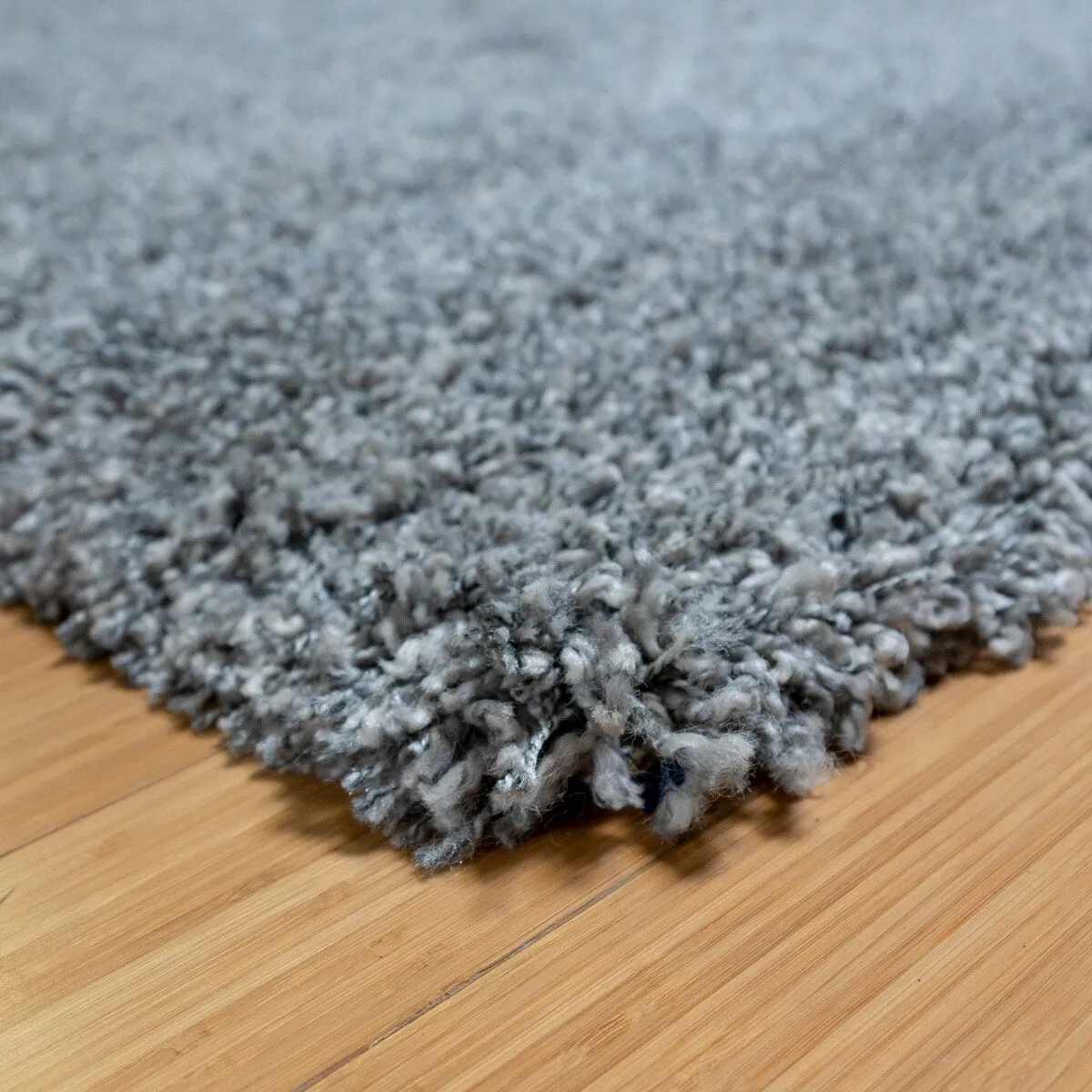 Gertmenian Ultimate Shag Solid Smoke Grey Plush Shag Area Rug