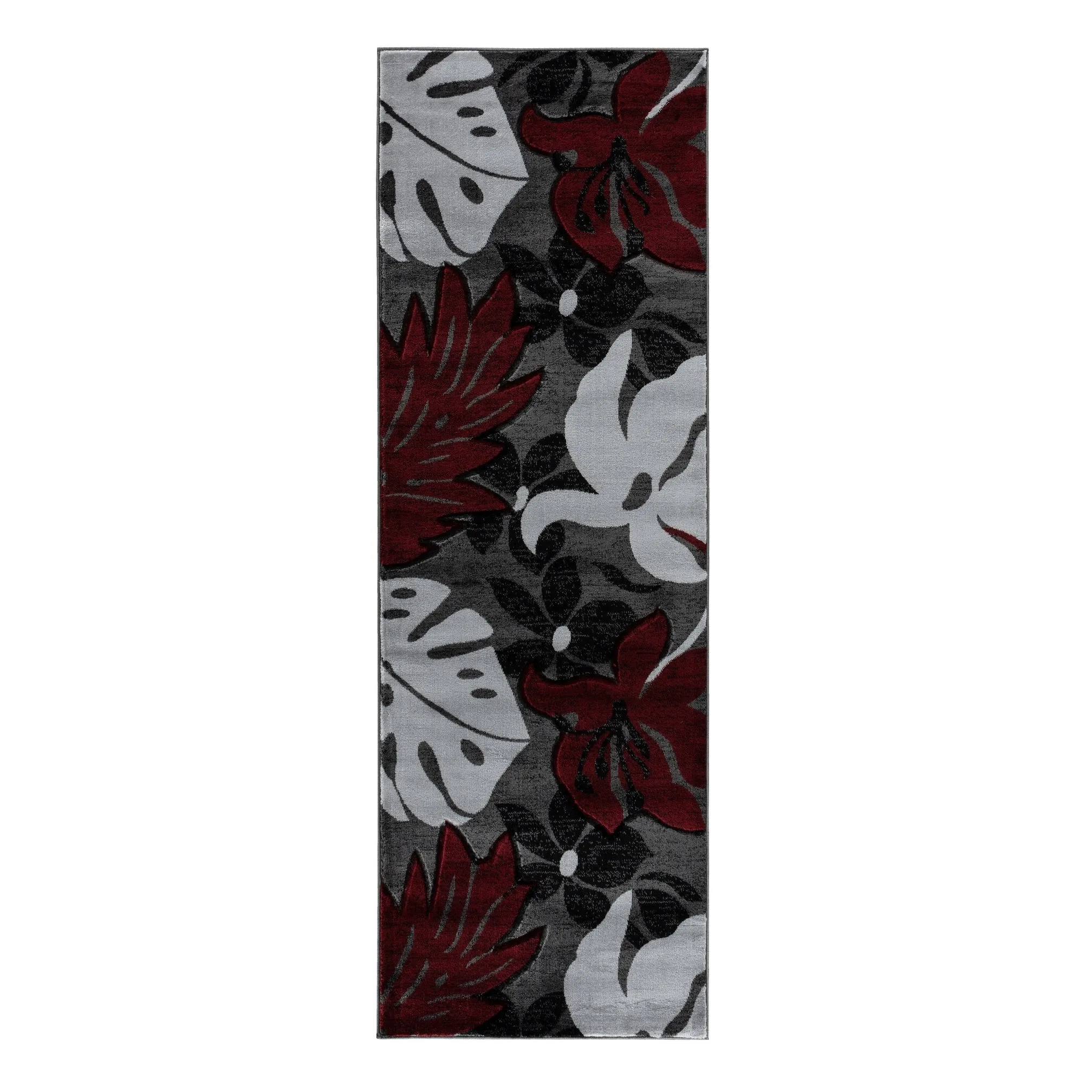Glamour Floral Collection Polypropylene Area Rug