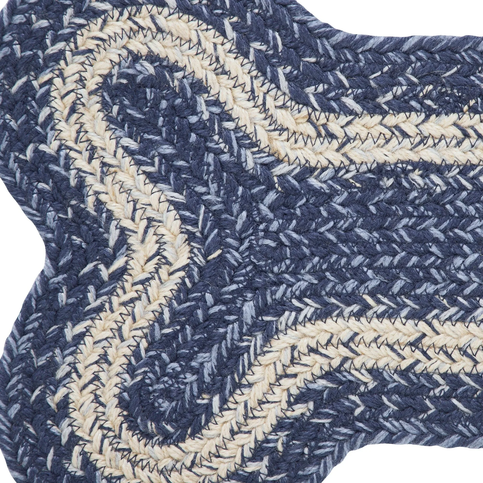 Great Falls Blue Indoor/Outdoor Small Bone Rug 11.5x17.5 - 3'6