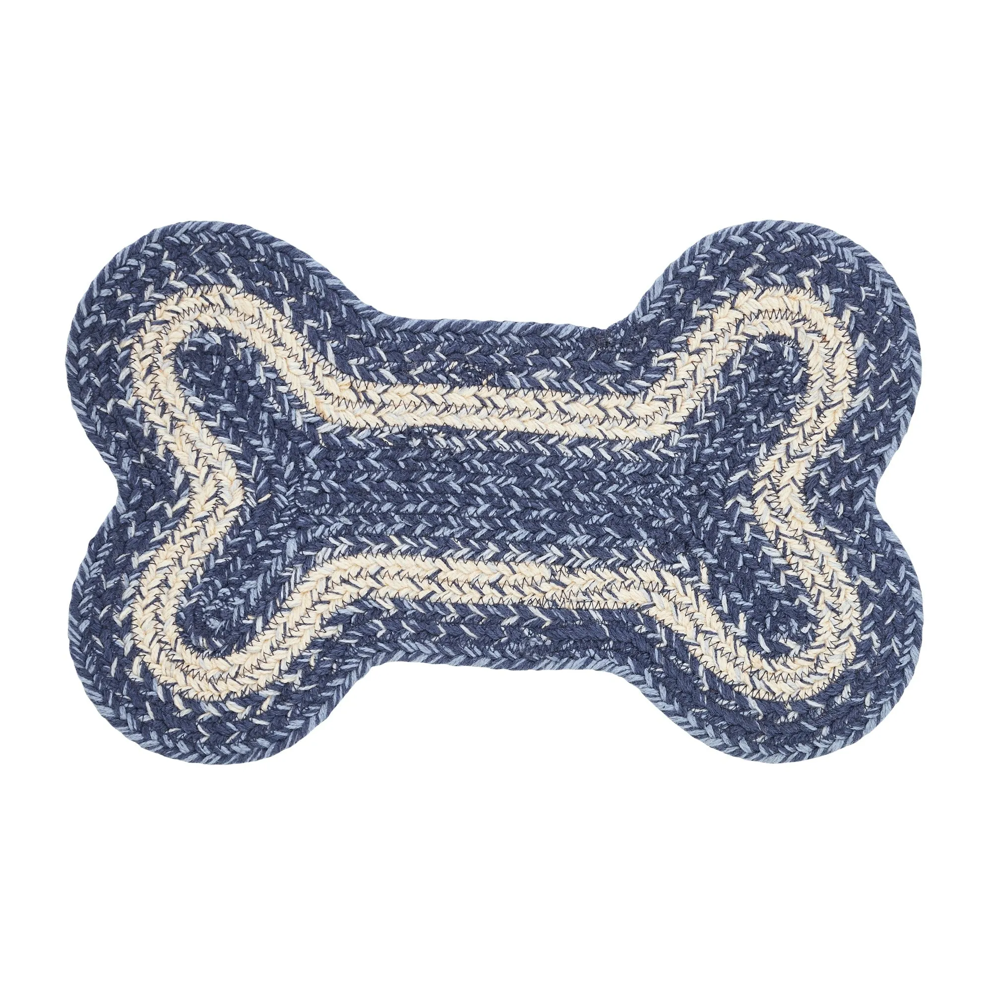 Great Falls Blue Indoor/Outdoor Small Bone Rug 11.5x17.5 - 3'6