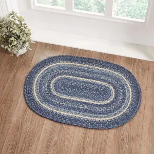 Great Falls Blue Jute Rug Oval w/ Pad 20x30 - 20x30