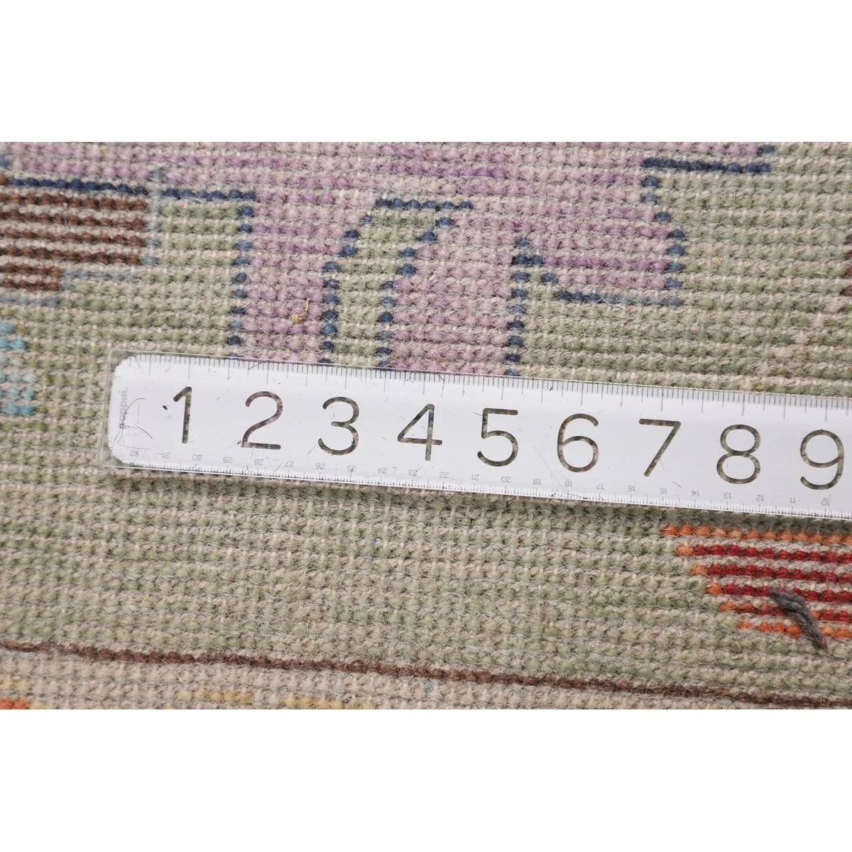 Green Blue Oushak Indian Large Area Rug Handmade Wool Carpet - 11'9 X 14'8