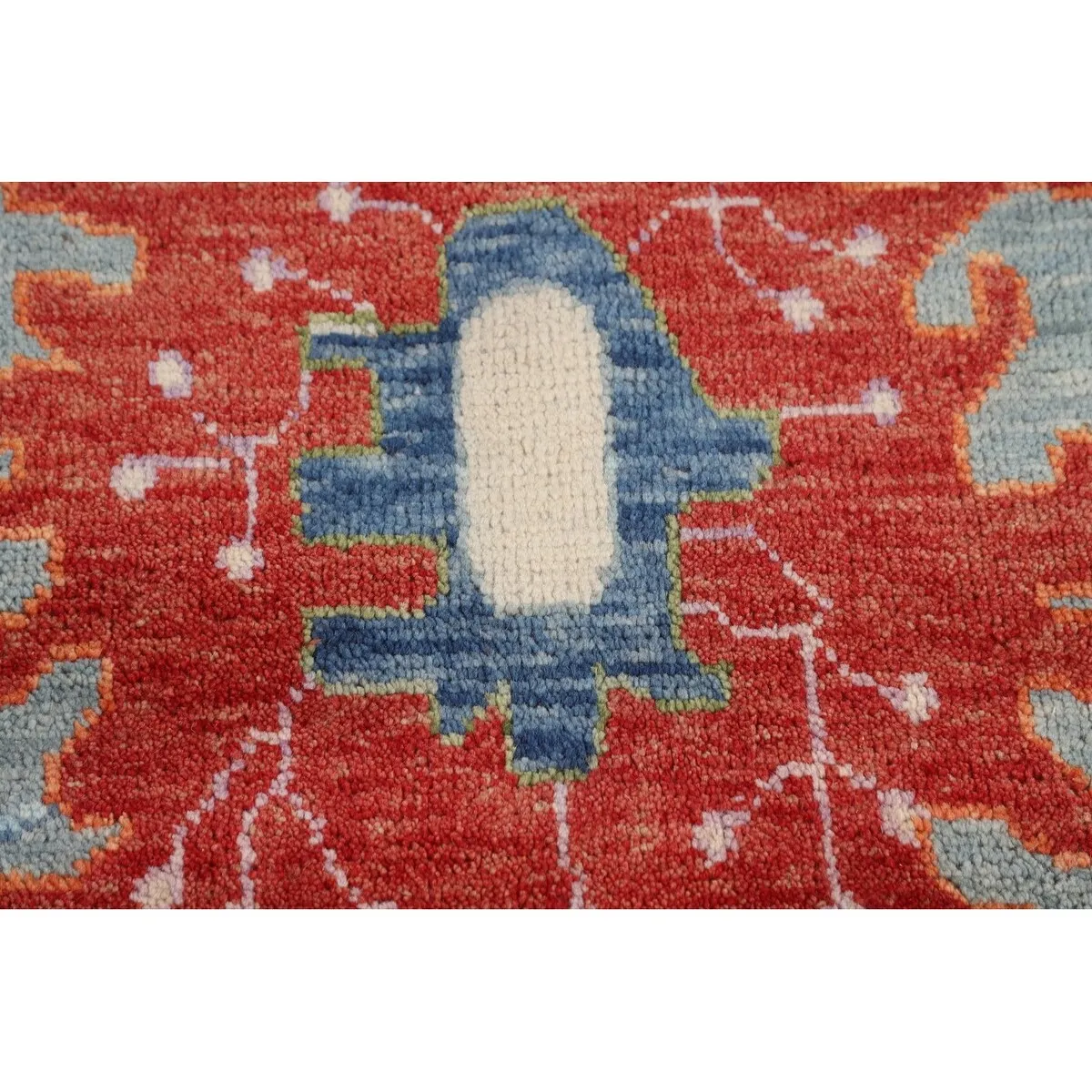 Green Blue Oushak Indian Large Area Rug Handmade Wool Carpet - 11'9 X 14'8
