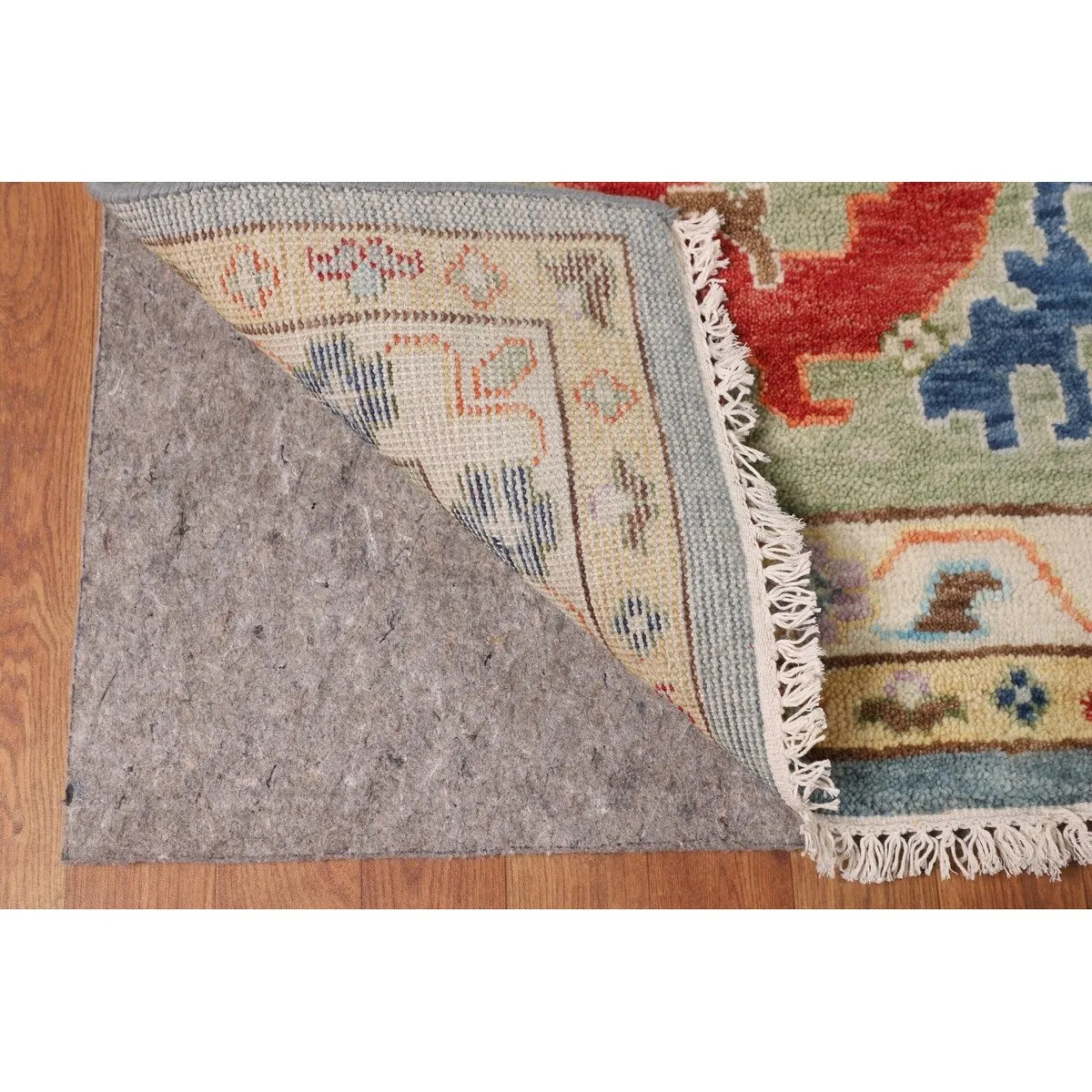 Green Blue Oushak Indian Large Area Rug Handmade Wool Carpet - 11'9 X 14'8