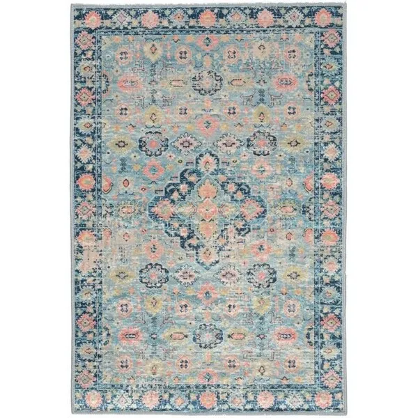 Halogen Bellis Blue/Ivory Area Rug - 2'2 X 3'2