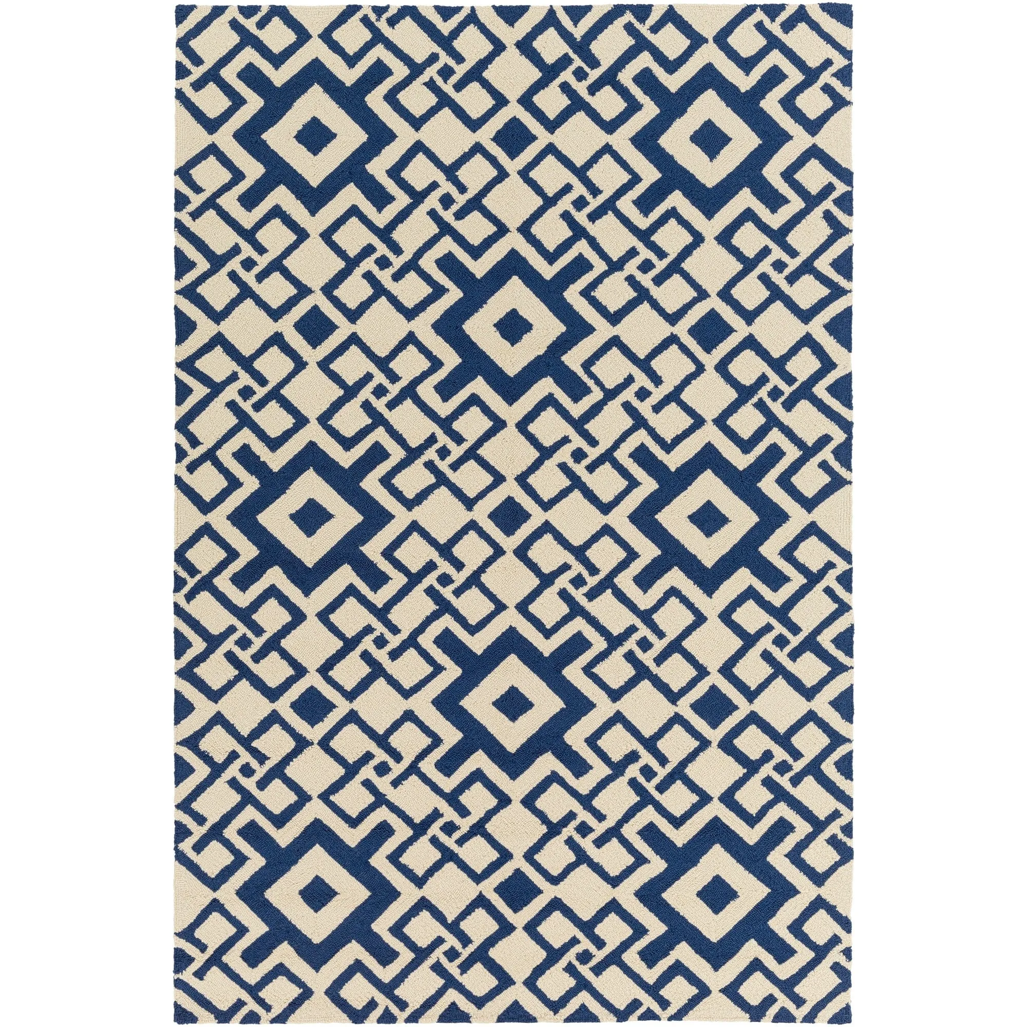Hand-hooked Luke Geometric Area Rug