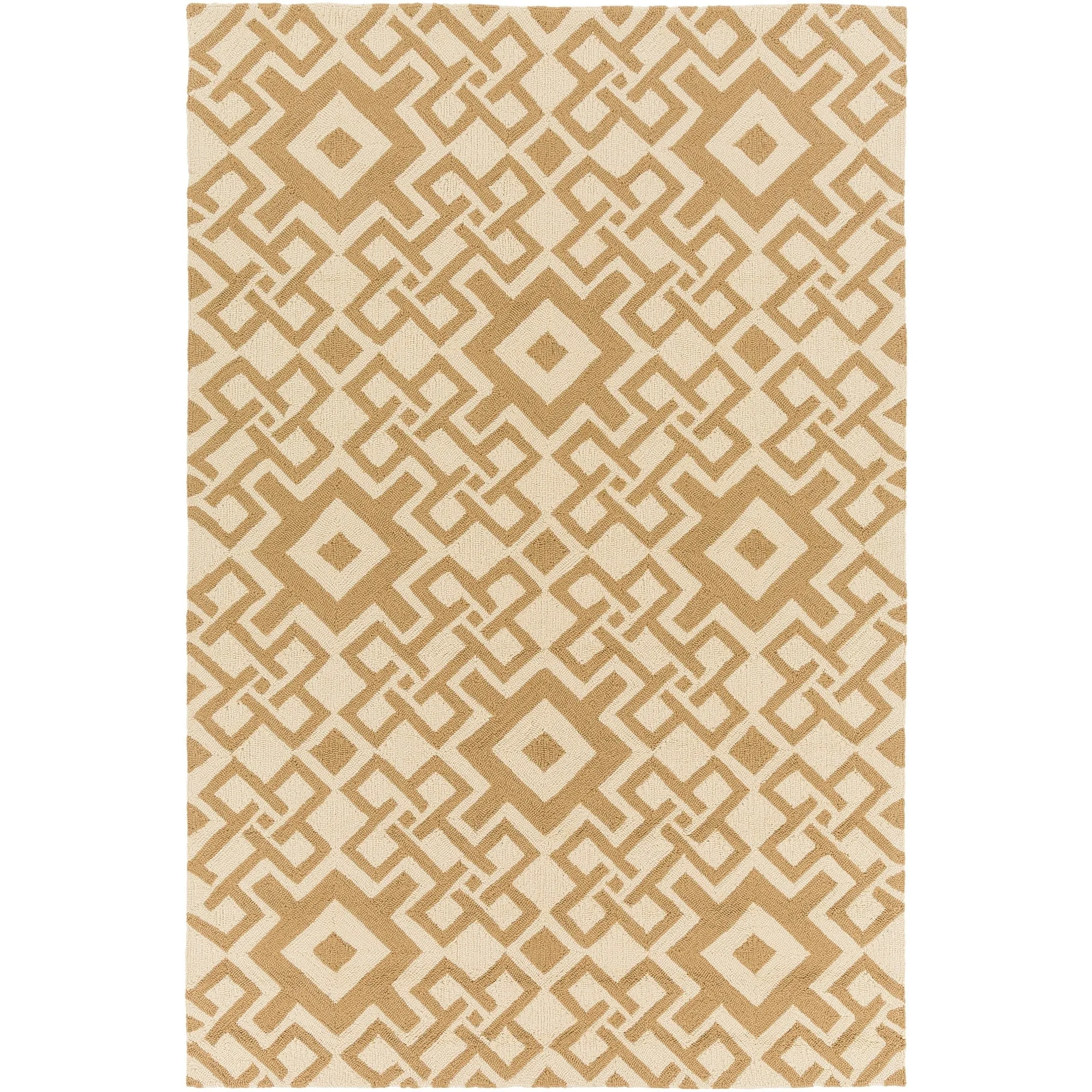 Hand-hooked Luke Geometric Area Rug