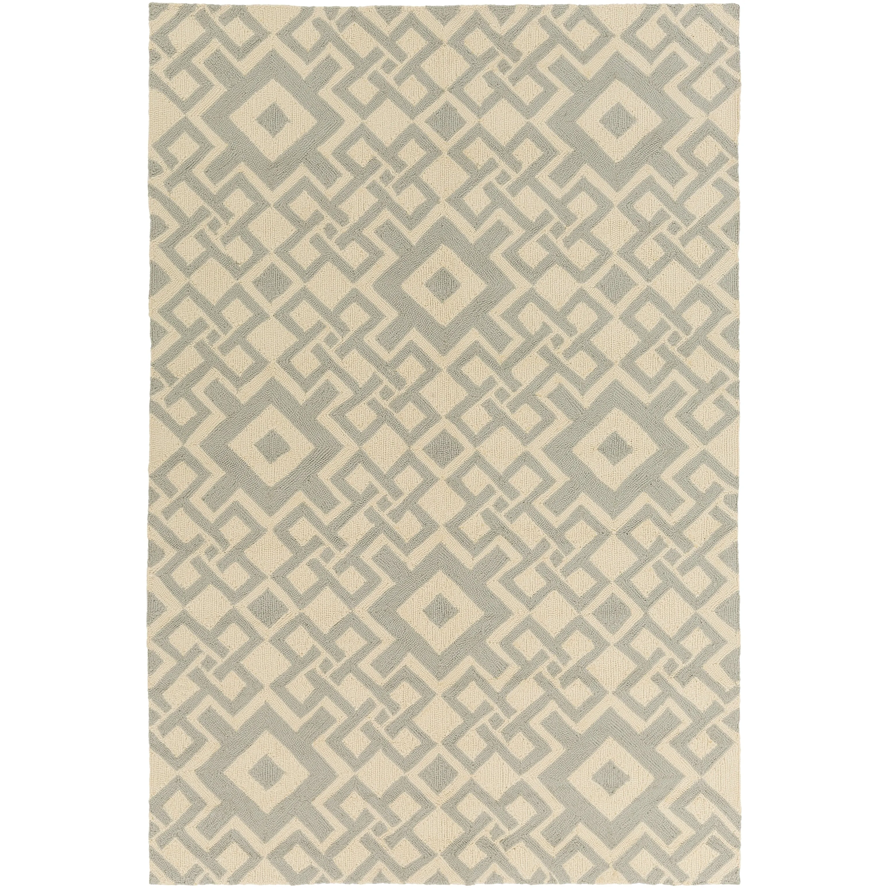 Hand-hooked Luke Geometric Area Rug