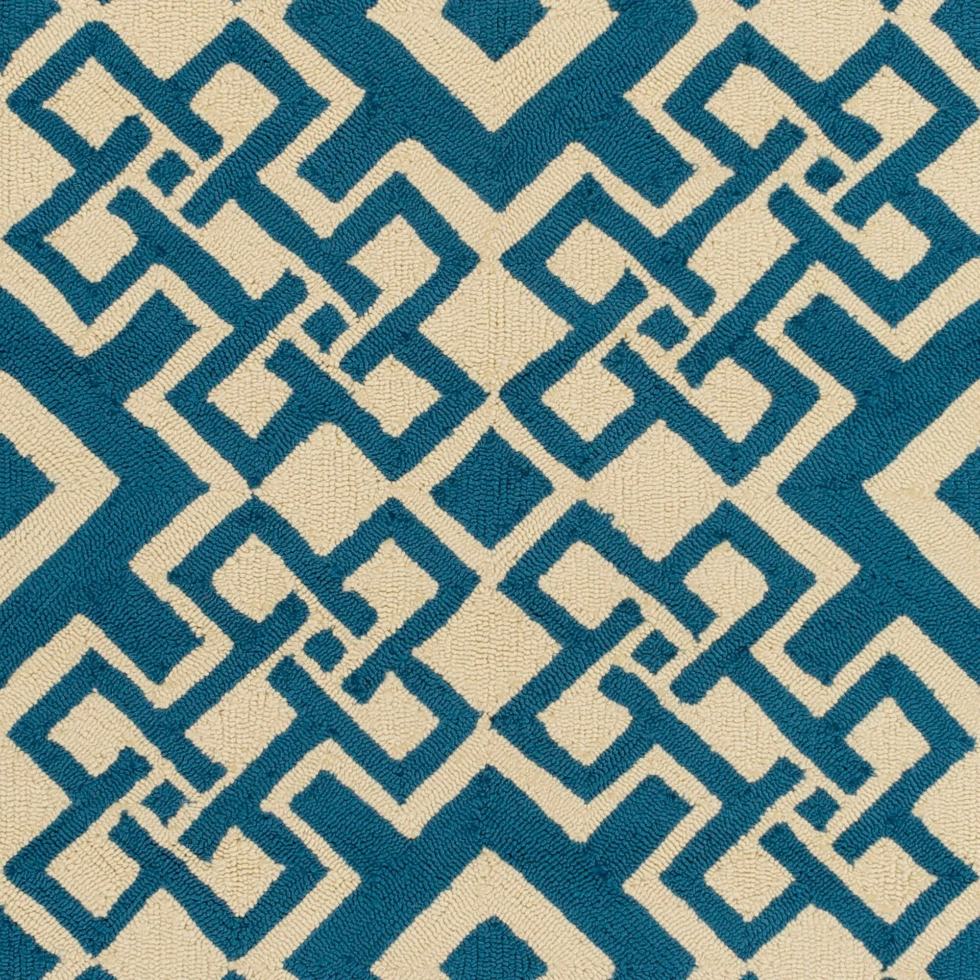 Hand-hooked Luke Geometric Area Rug