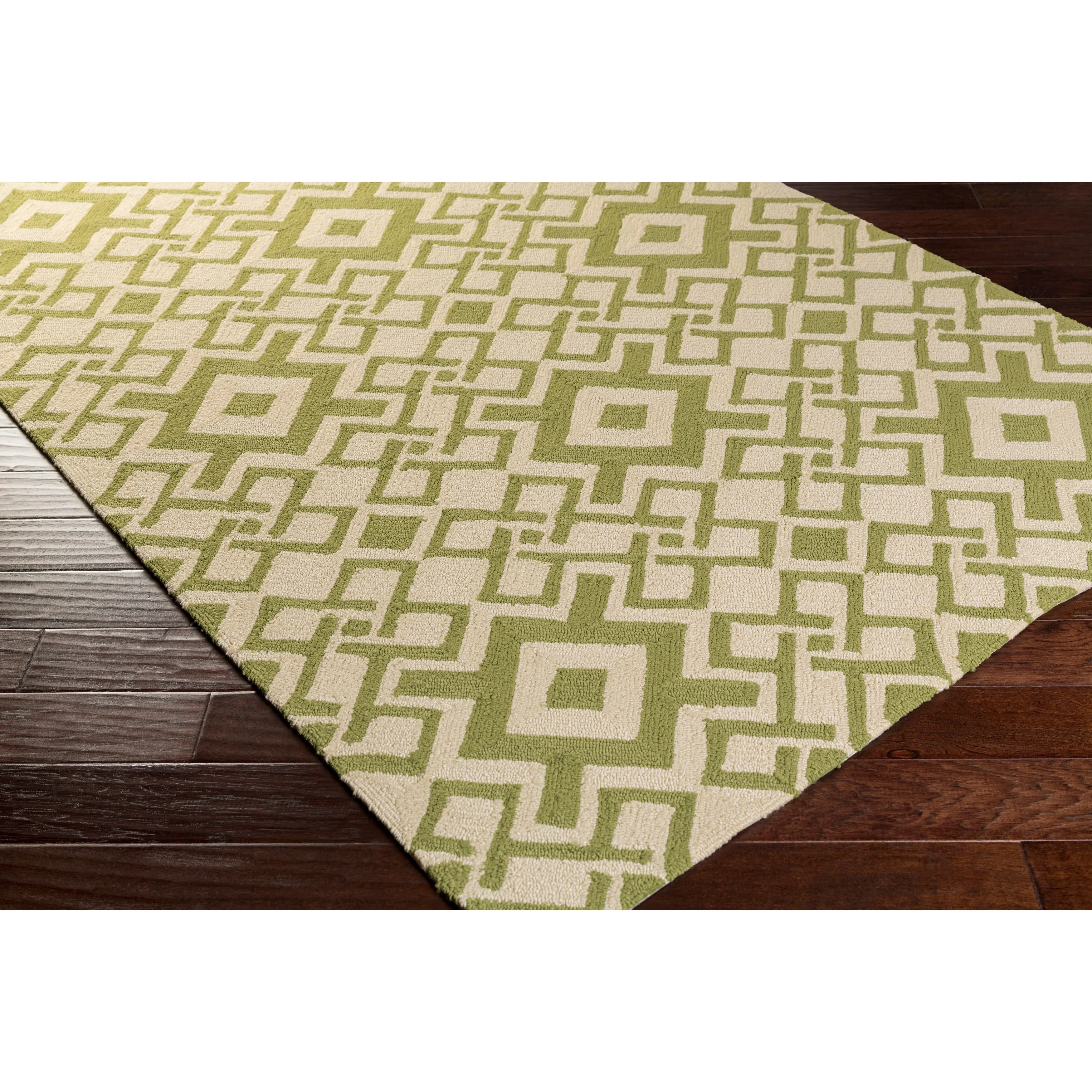 Hand-hooked Luke Geometric Area Rug