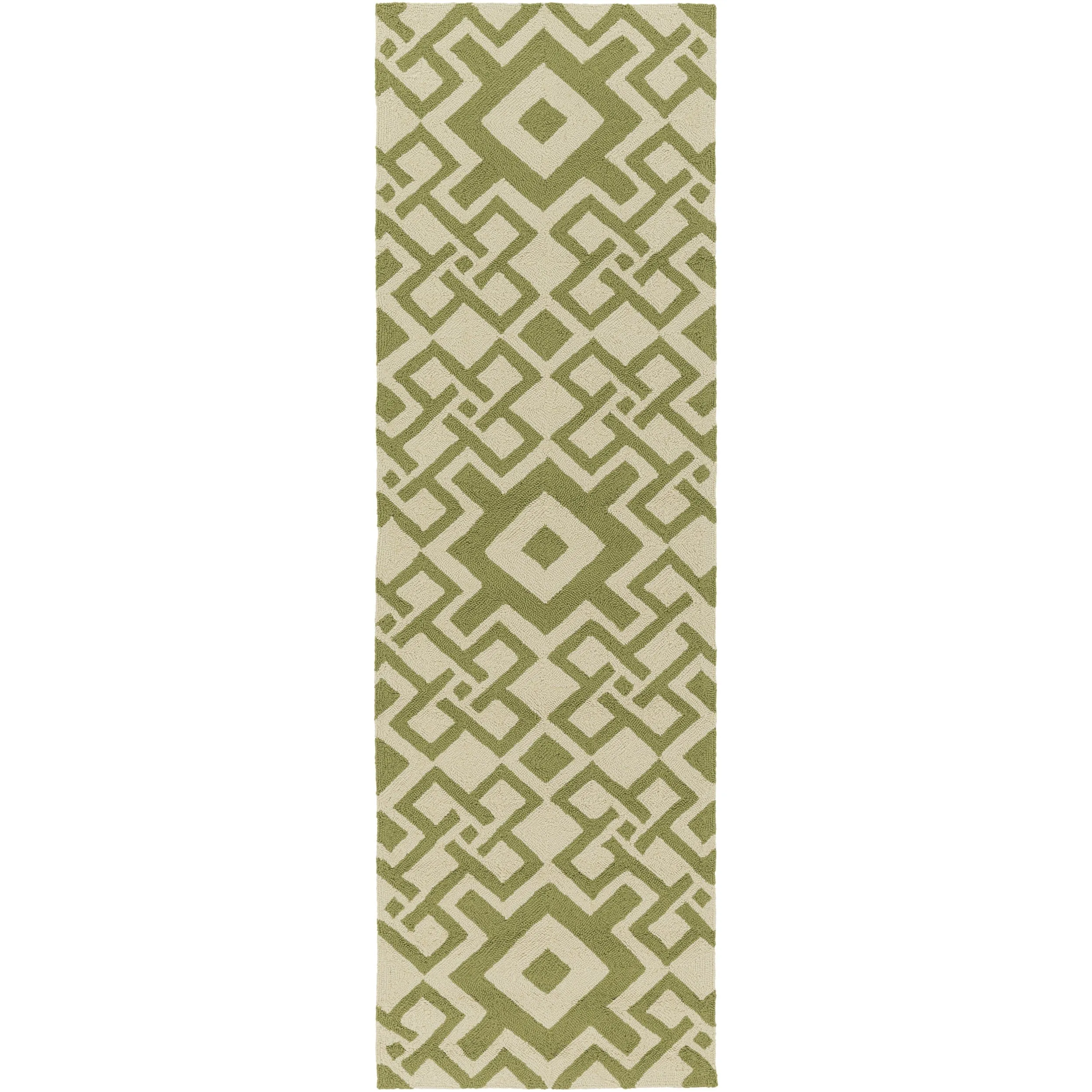 Hand-hooked Luke Geometric Area Rug