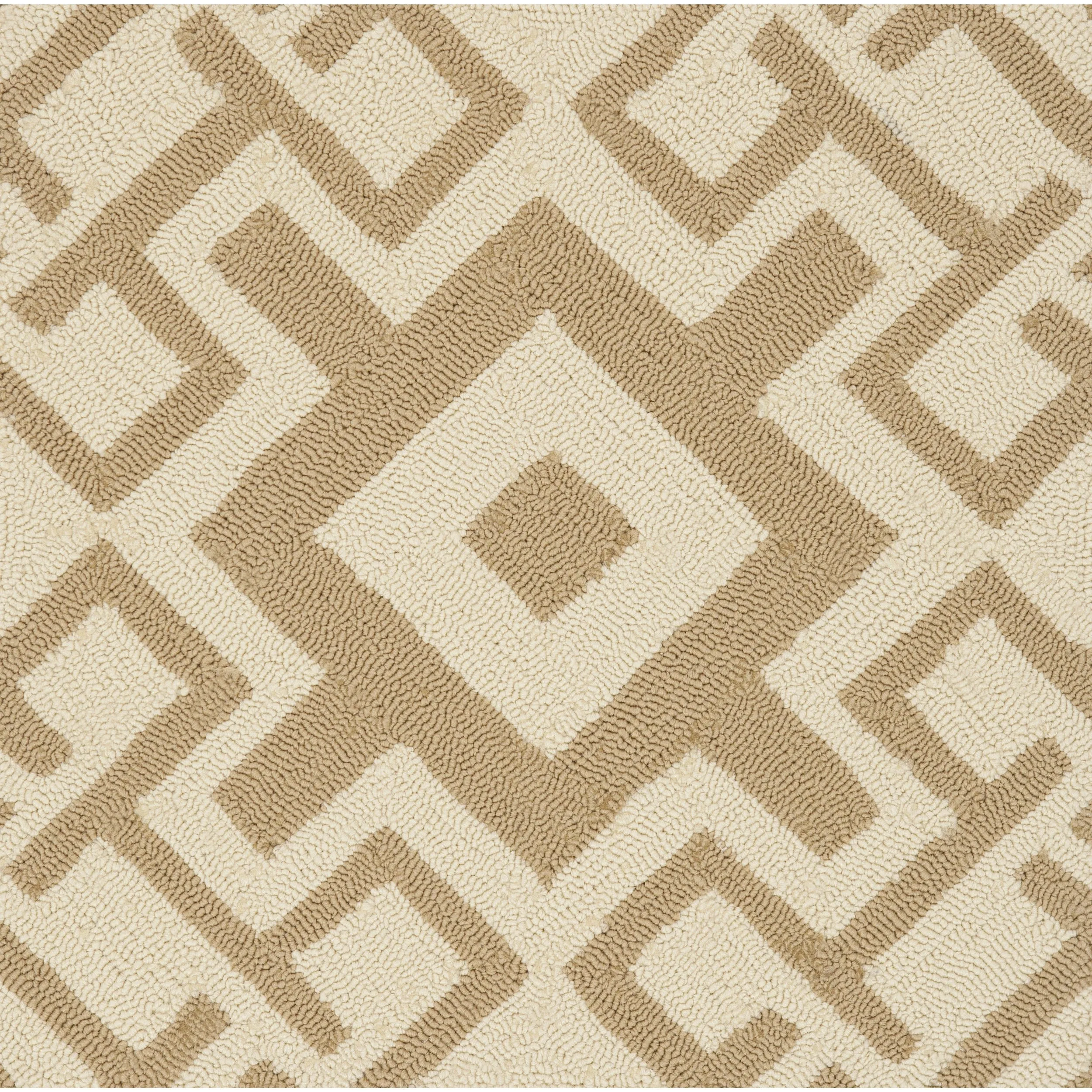Hand-hooked Luke Geometric Area Rug