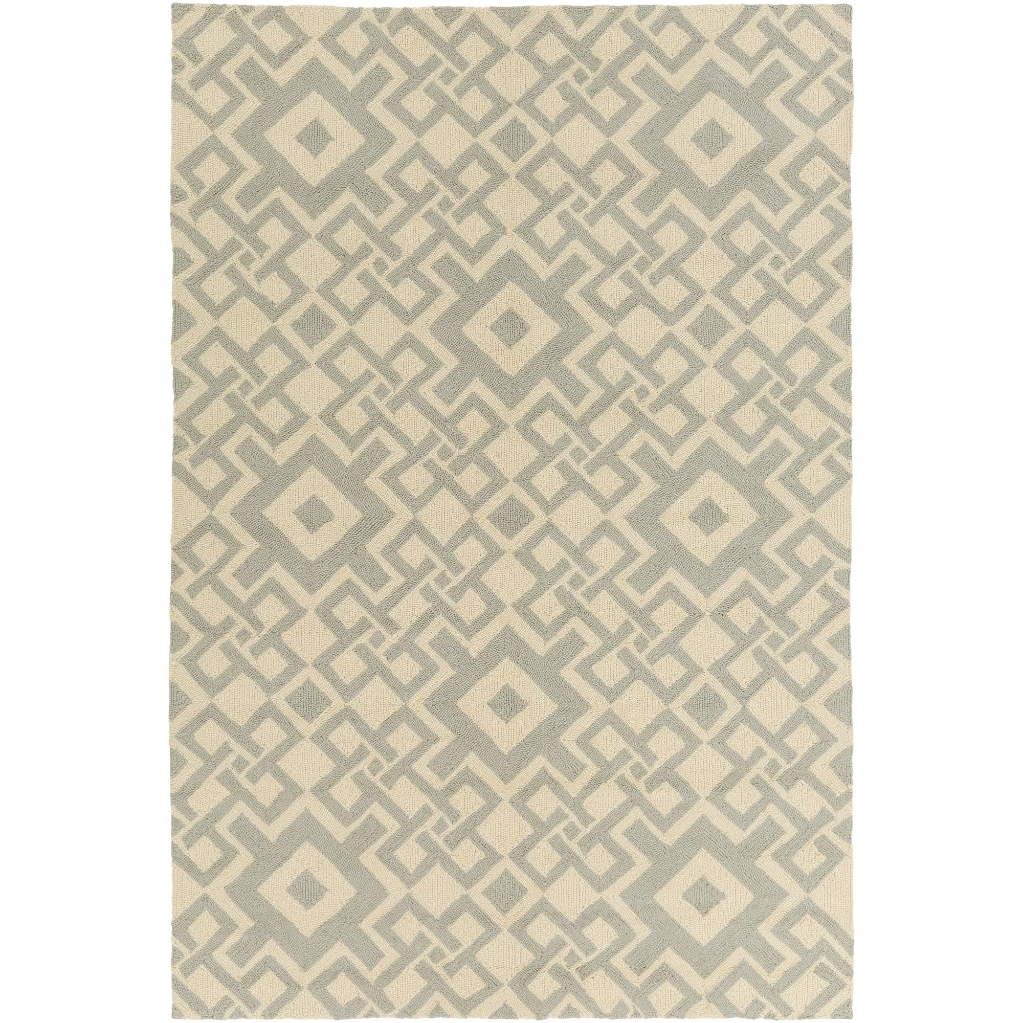Hand-hooked Luke Geometric Area Rug