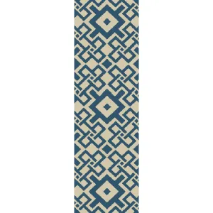 Hand-hooked Luke Geometric Area Rug