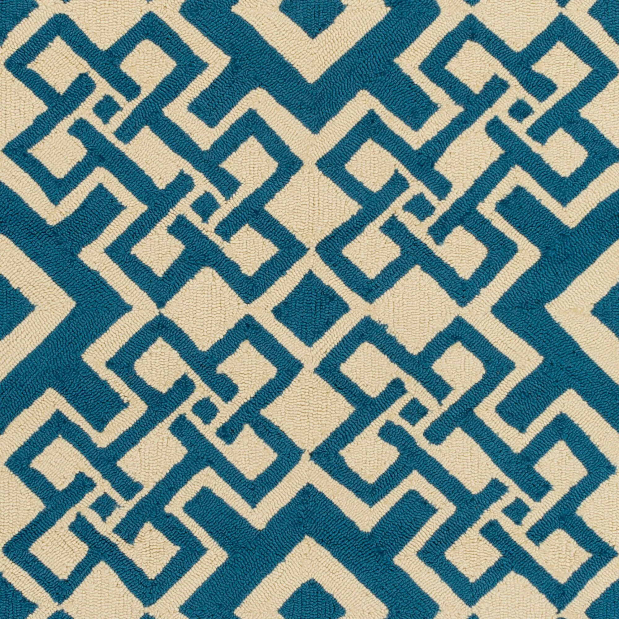 Hand-hooked Luke Geometric Area Rug