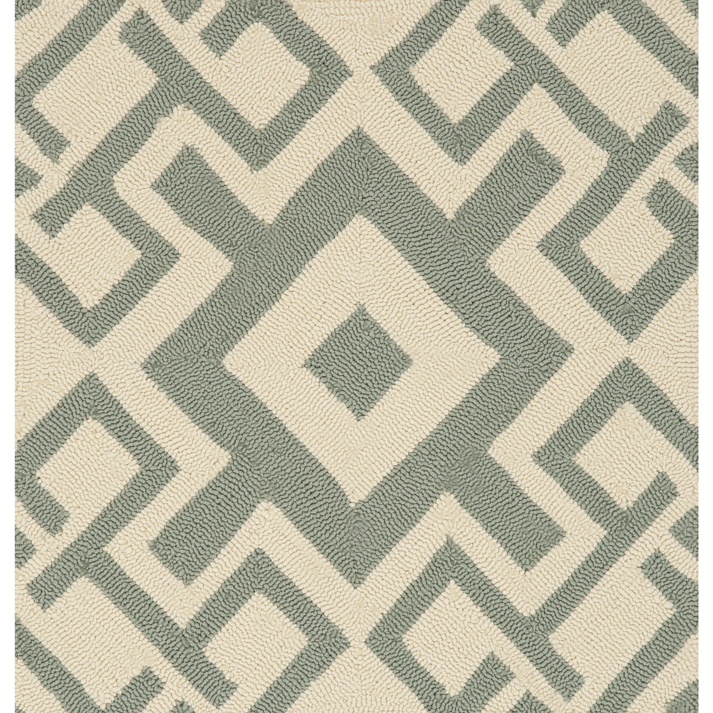 Hand-hooked Luke Geometric Area Rug