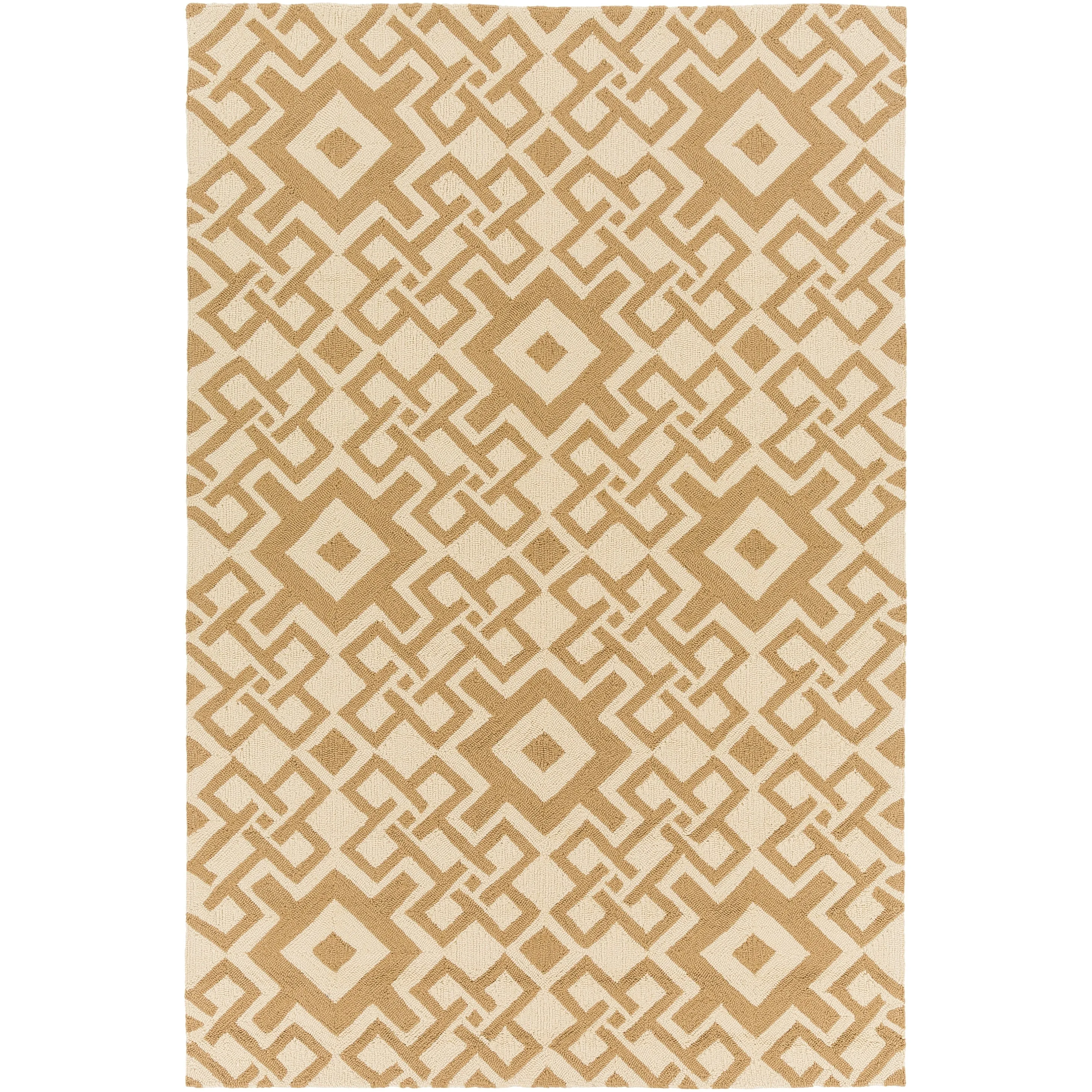 Hand-hooked Luke Geometric Area Rug