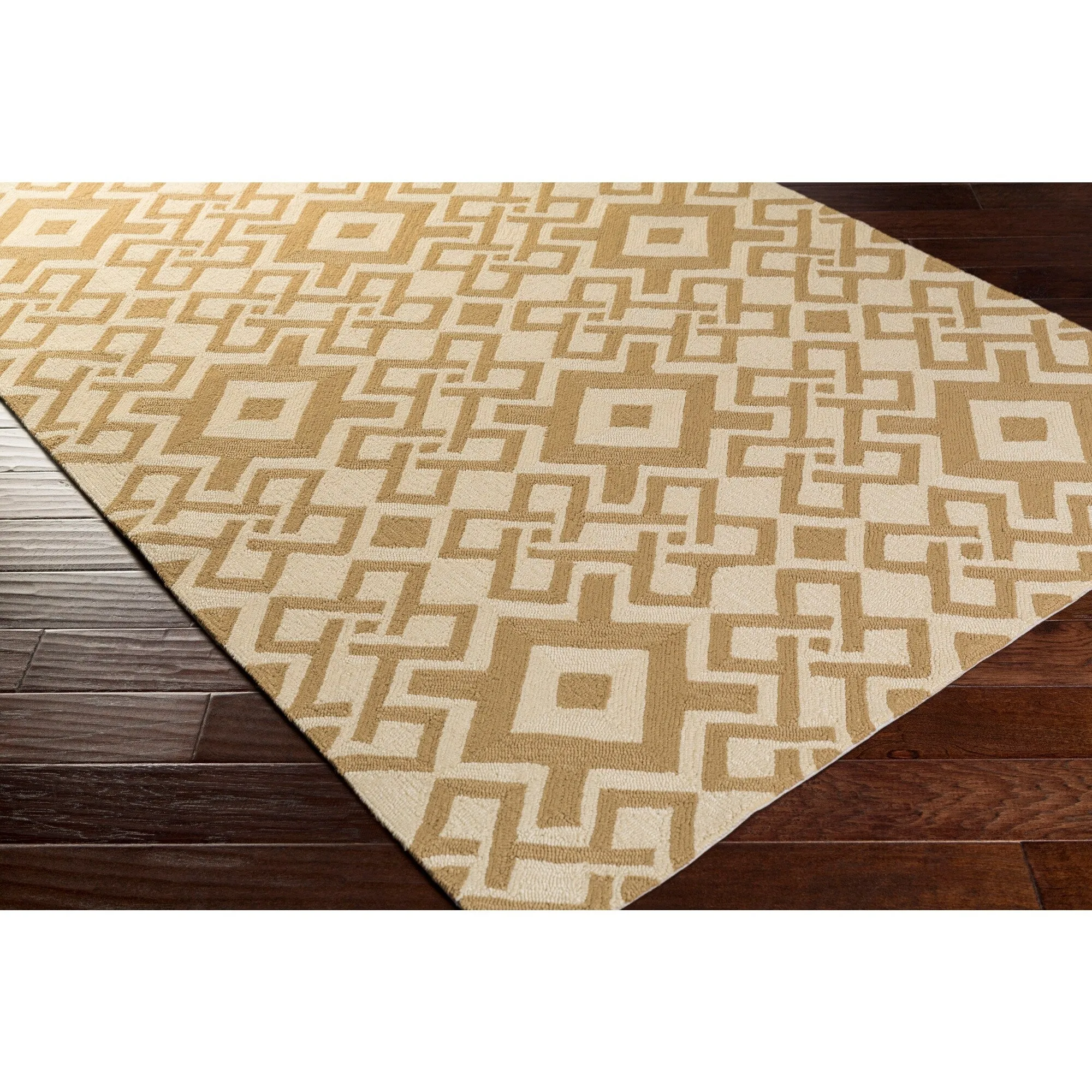 Hand-hooked Luke Geometric Area Rug