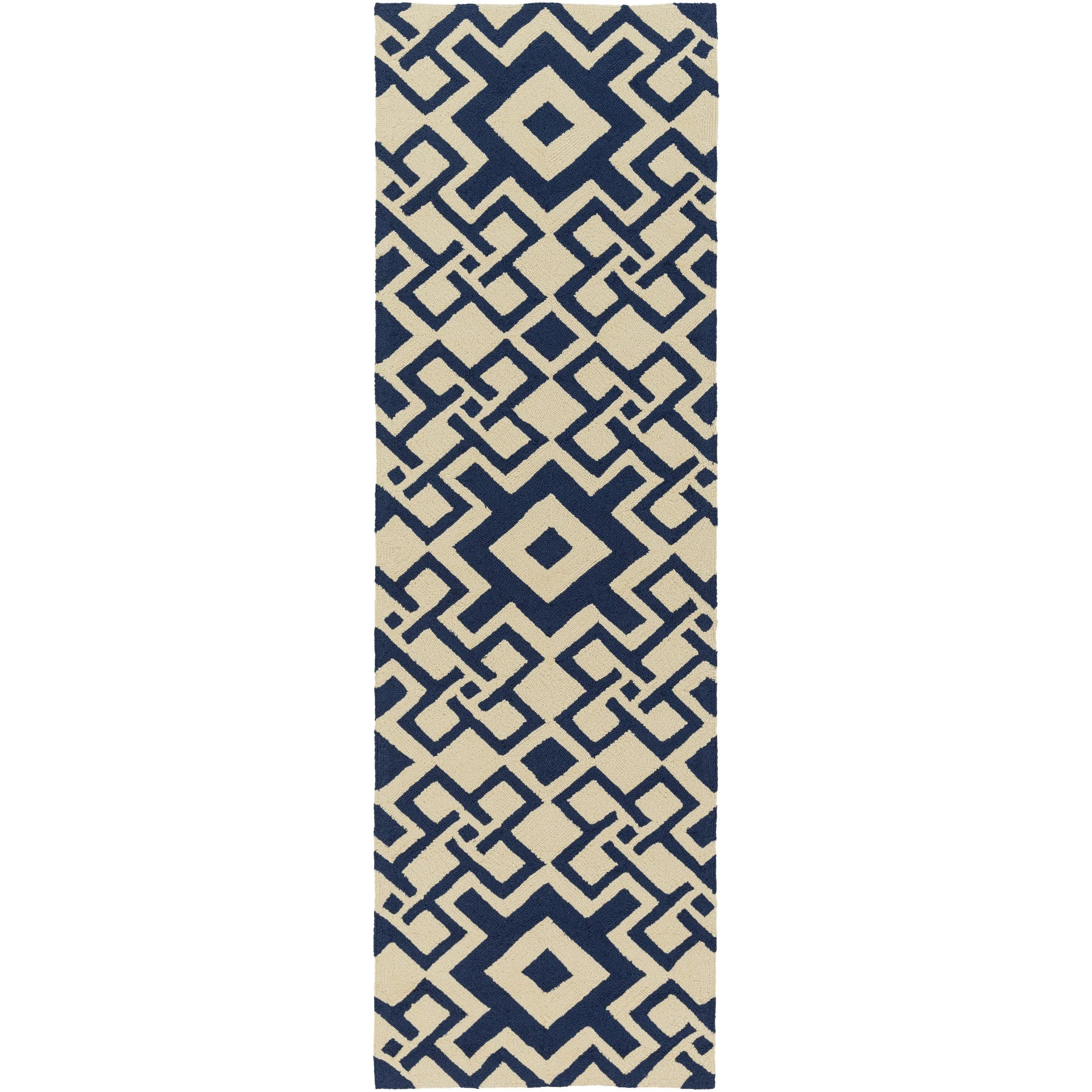 Hand-hooked Luke Geometric Area Rug