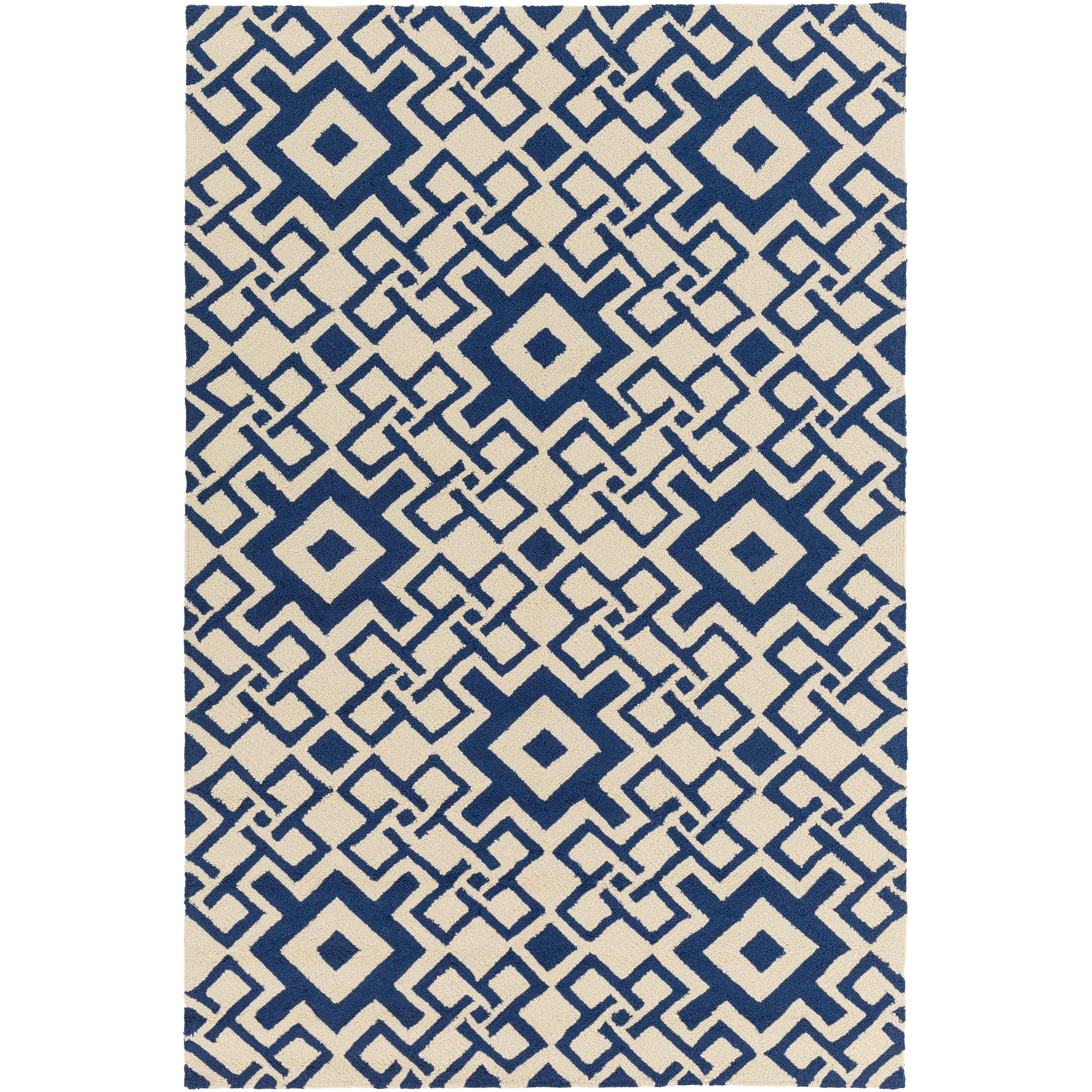Hand-hooked Luke Geometric Area Rug