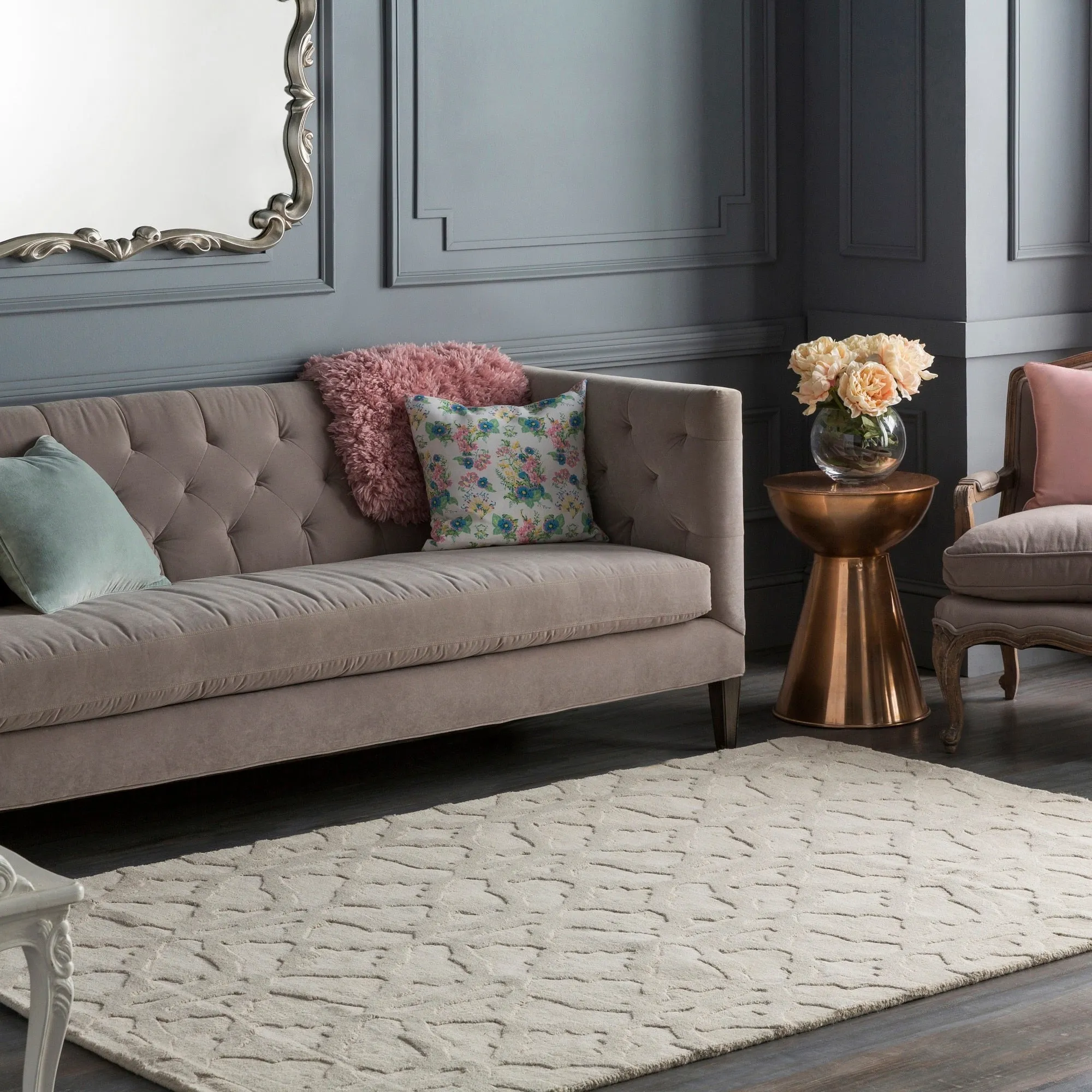 Hand-Loomed List Wool Rug