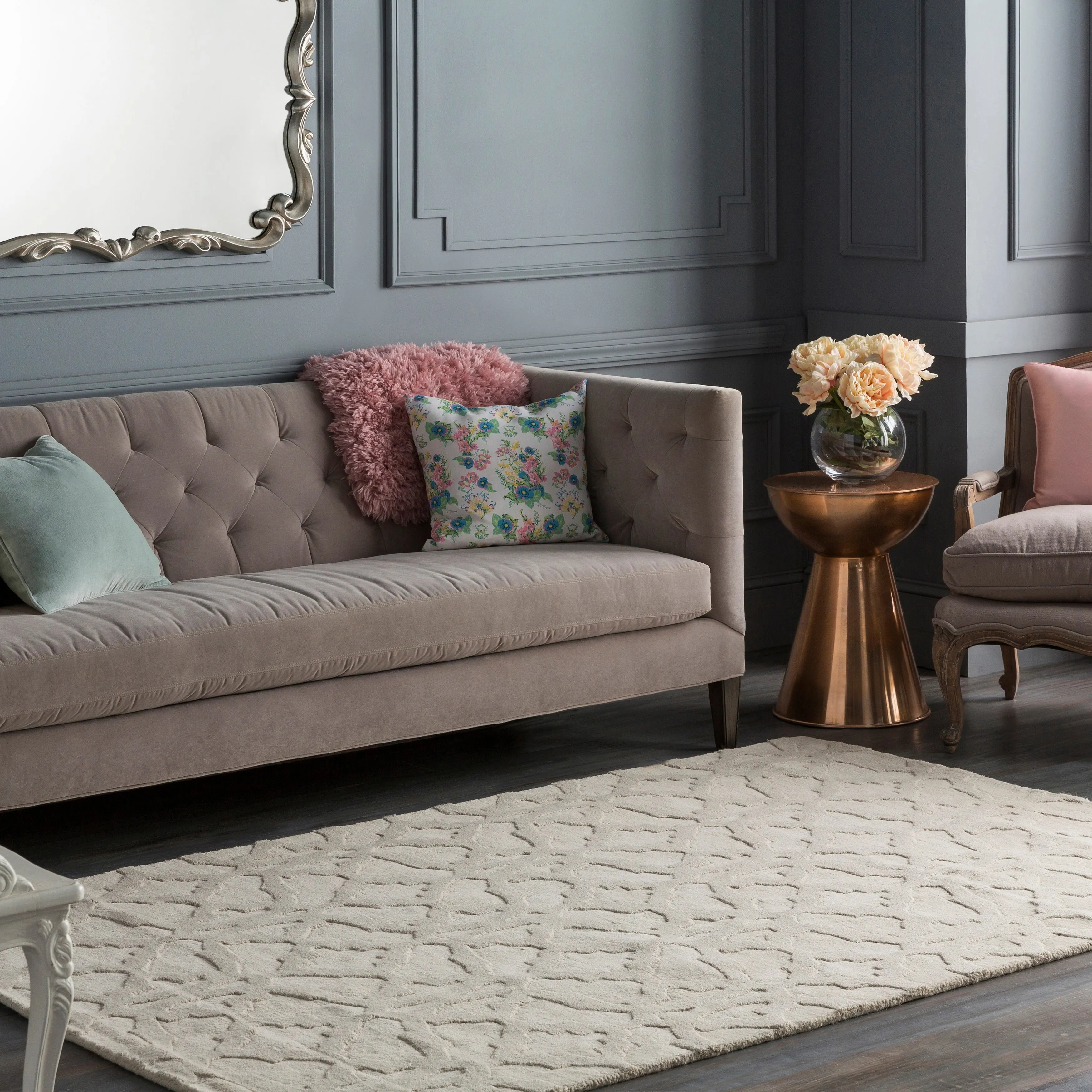 Hand-Loomed List Wool Rug