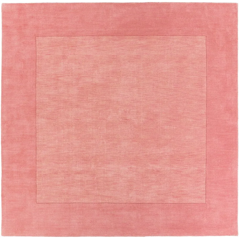 Hand Loomed Odessa Solid Bordered Tone-On-Tone Wool Area Rug