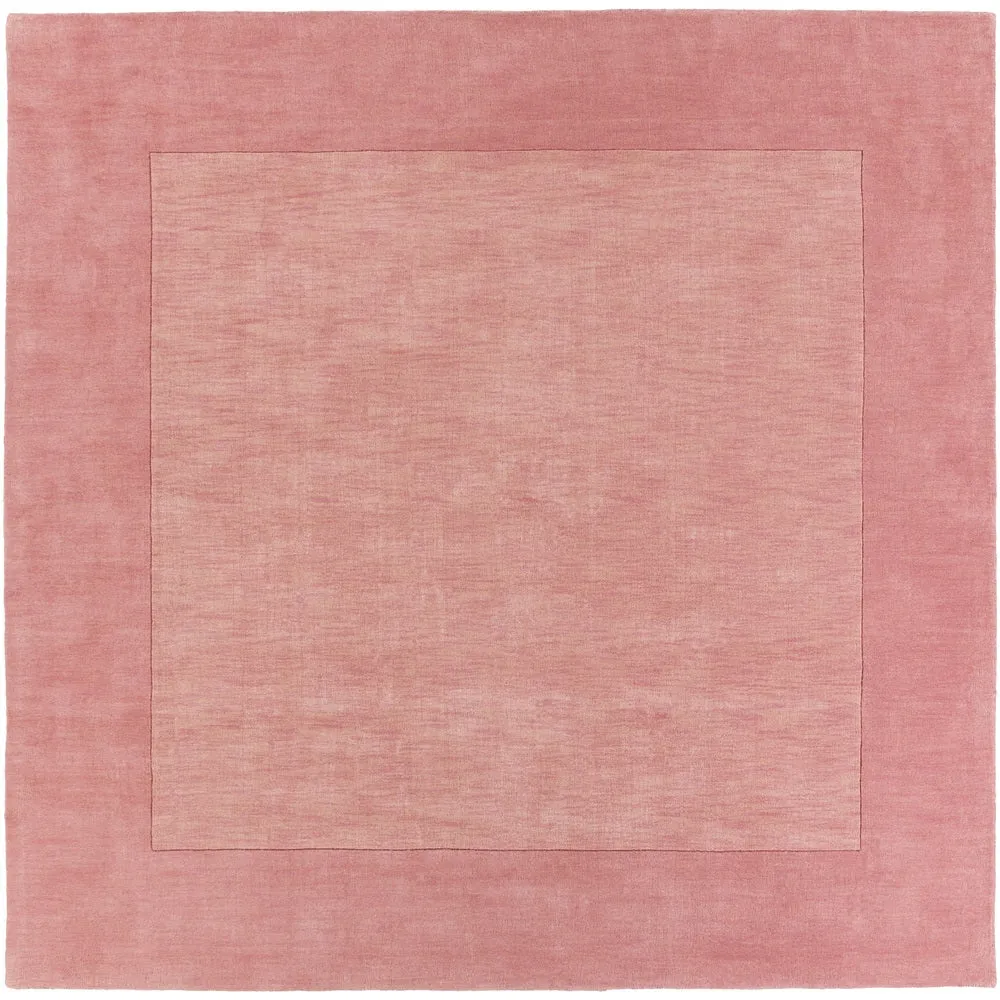 Hand Loomed Odessa Solid Bordered Tone-On-Tone Wool Area Rug
