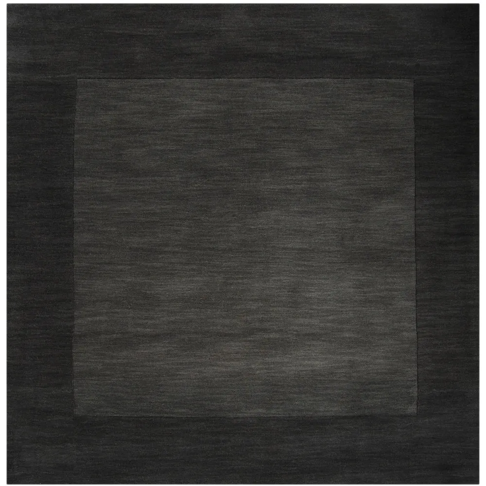 Hand Loomed Odessa Solid Bordered Tone-On-Tone Wool Area Rug