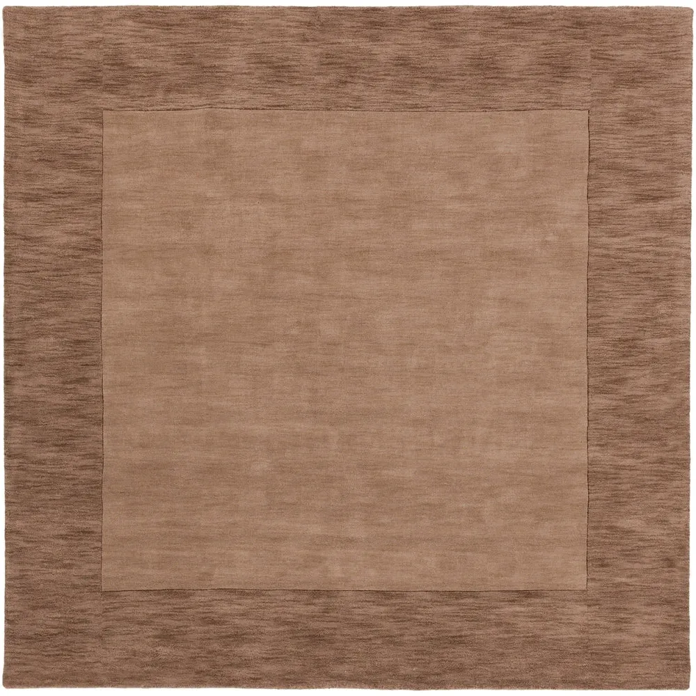 Hand Loomed Odessa Solid Bordered Tone-On-Tone Wool Area Rug