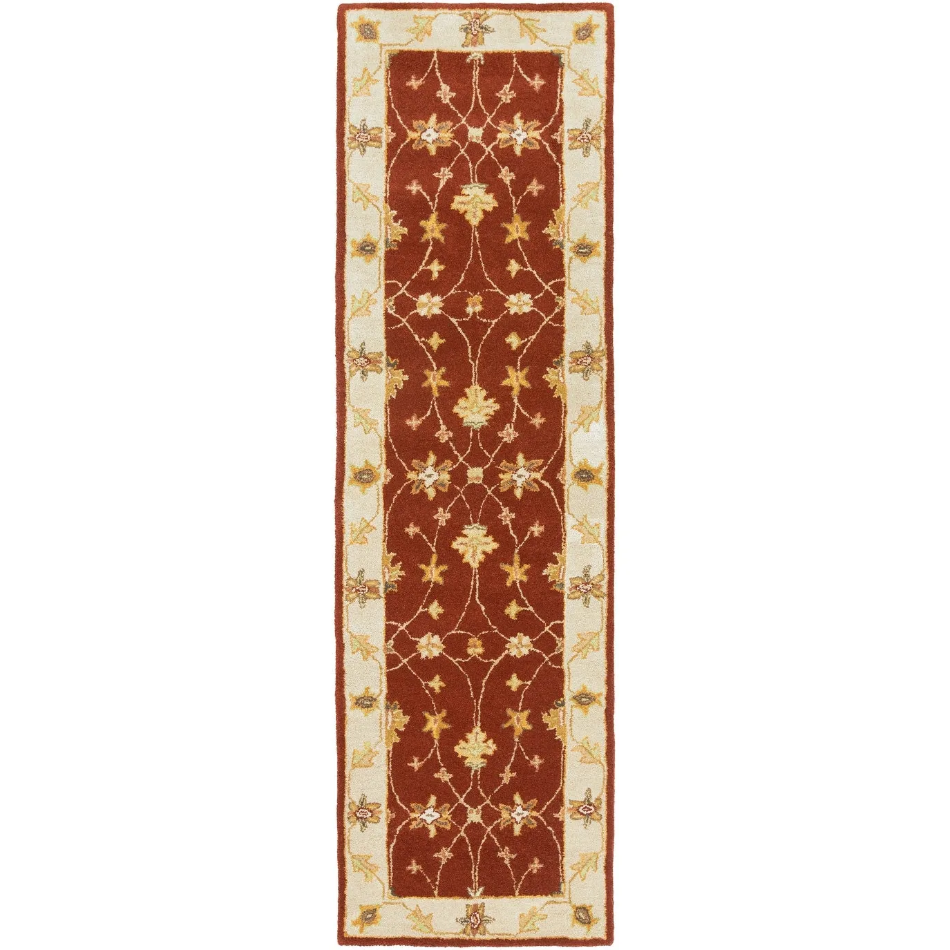 Hand-Tufted Isamu Bordered Wool Rug
