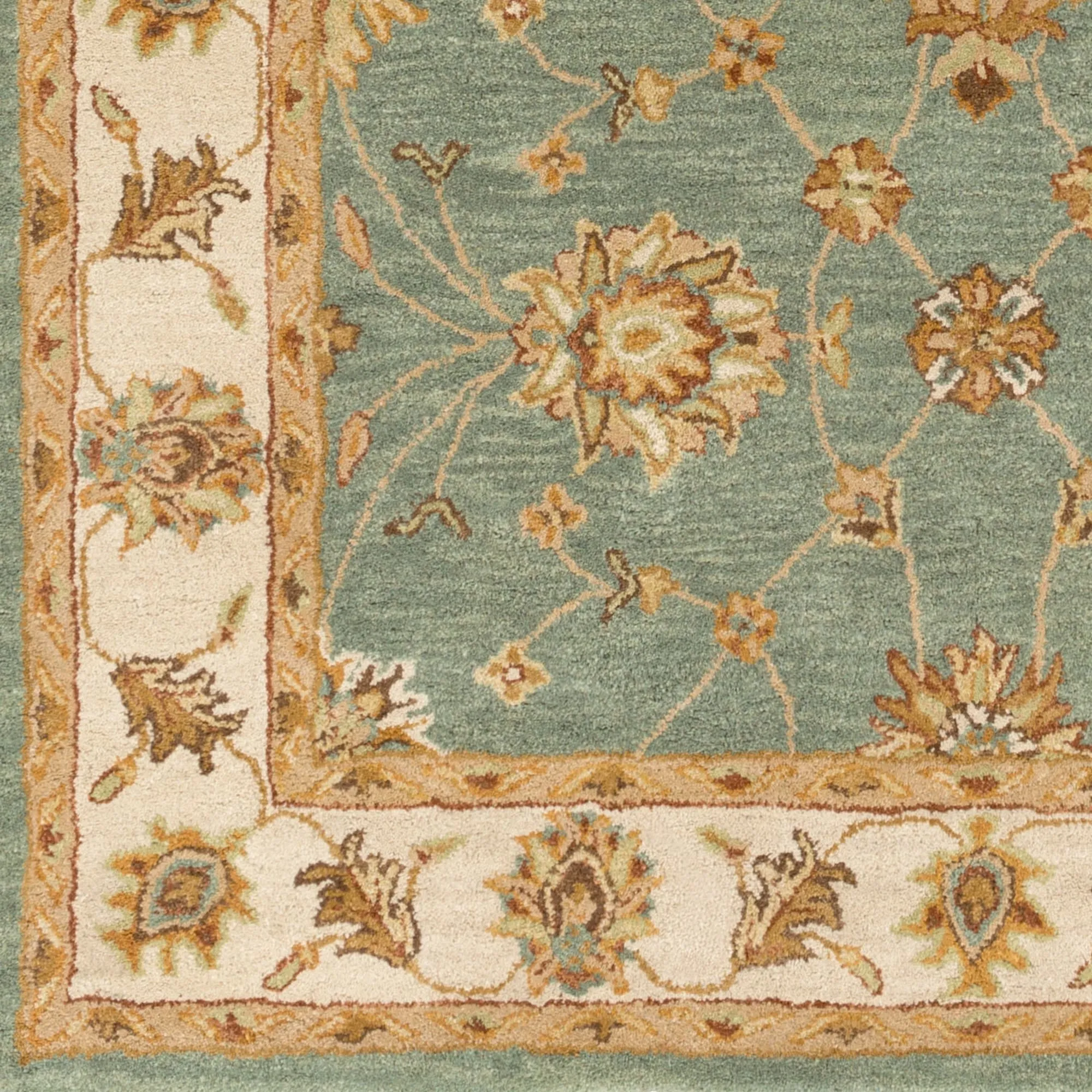 Hand-Tufted Isamu Bordered Wool Rug