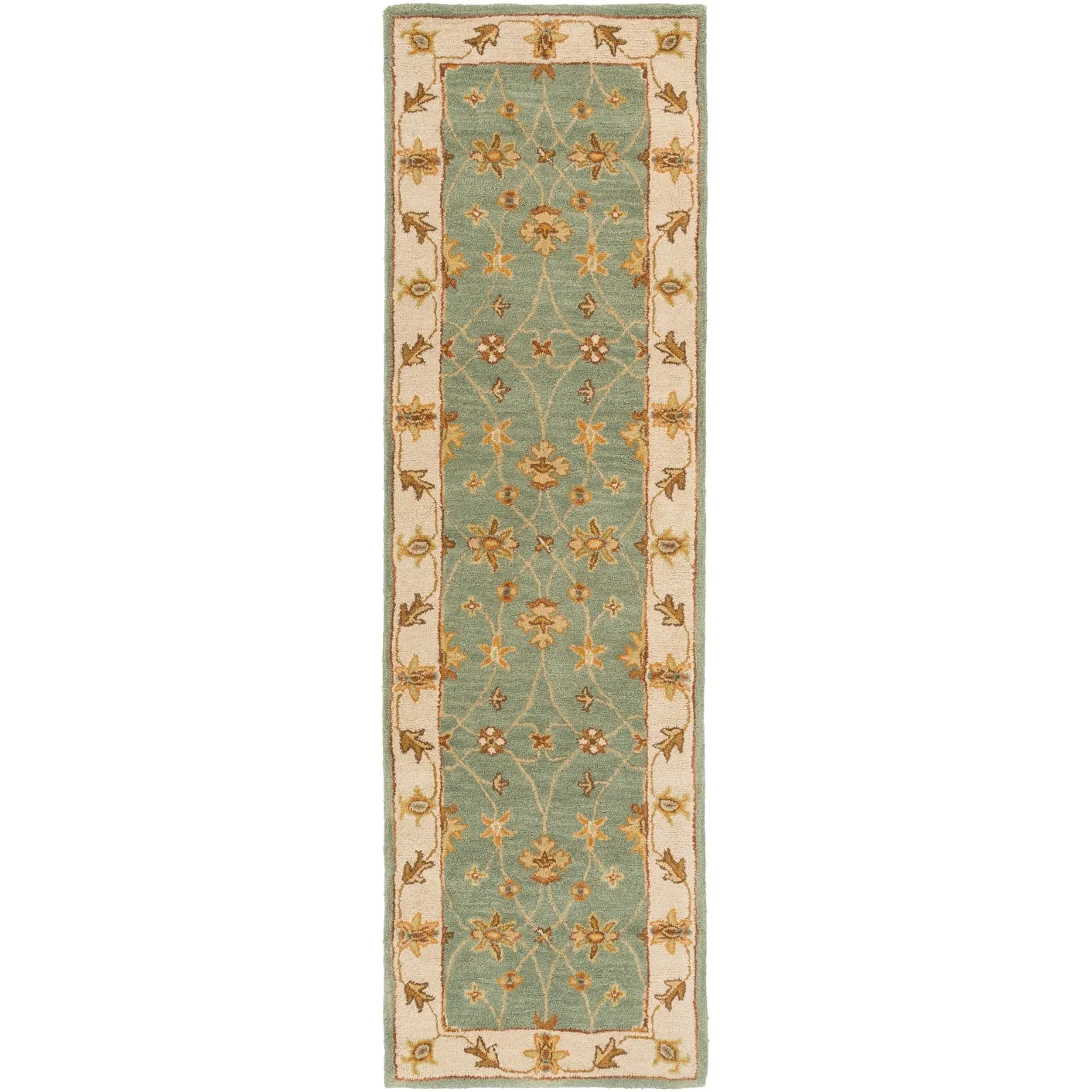 Hand-Tufted Isamu Bordered Wool Rug