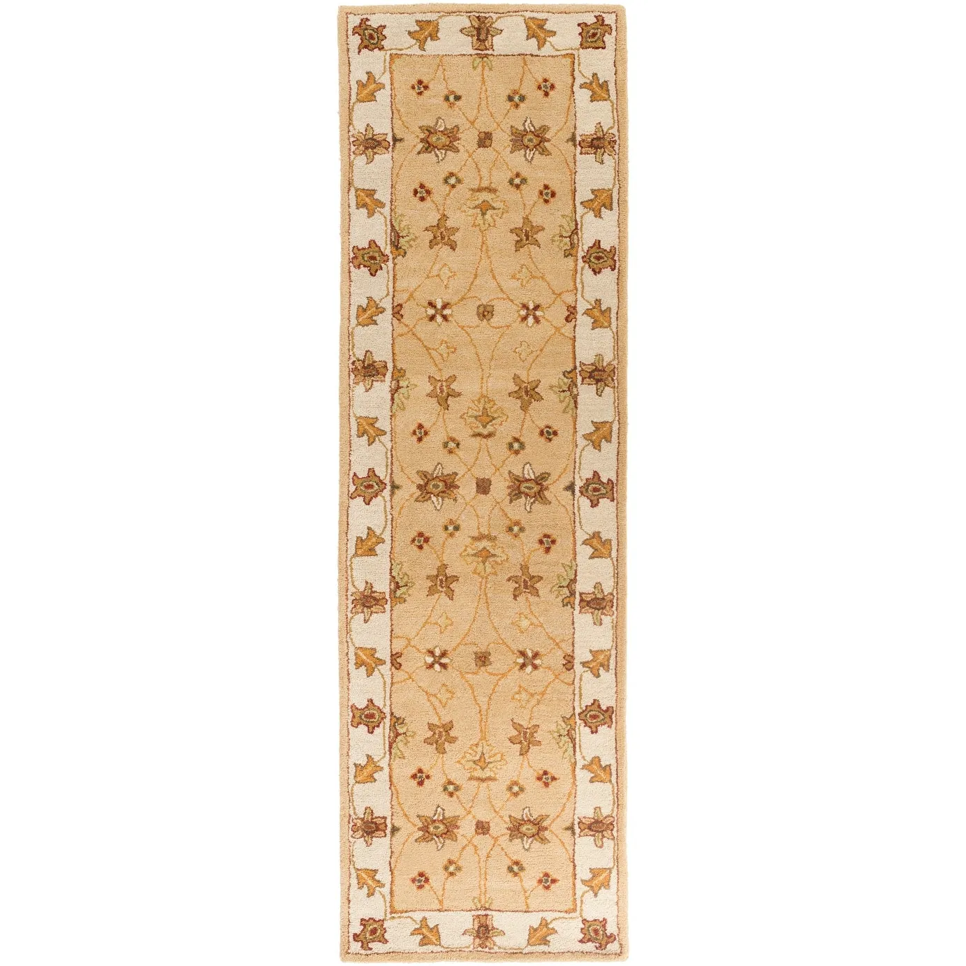 Hand-Tufted Isamu Bordered Wool Rug