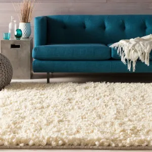 Hand-woven Edenbridge New Zealand Wool Plush Shag Area Rug - 2'6 x 8' Runner - 2' 6 x 8'