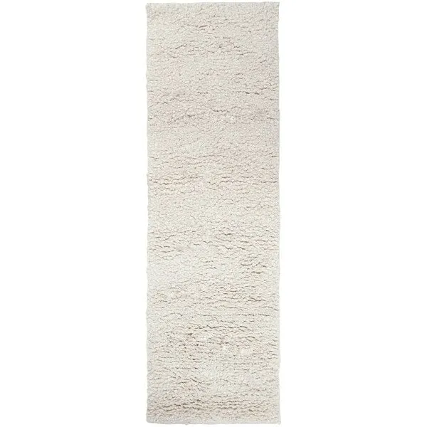 Hand-woven Edenbridge New Zealand Wool Plush Shag Area Rug - 2'6 x 8' Runner - 2' 6 x 8'