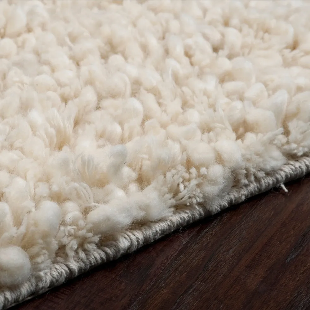 Hand-woven Edenbridge New Zealand Wool Plush Shag Area Rug - 2'6 x 8' Runner - 2' 6 x 8'